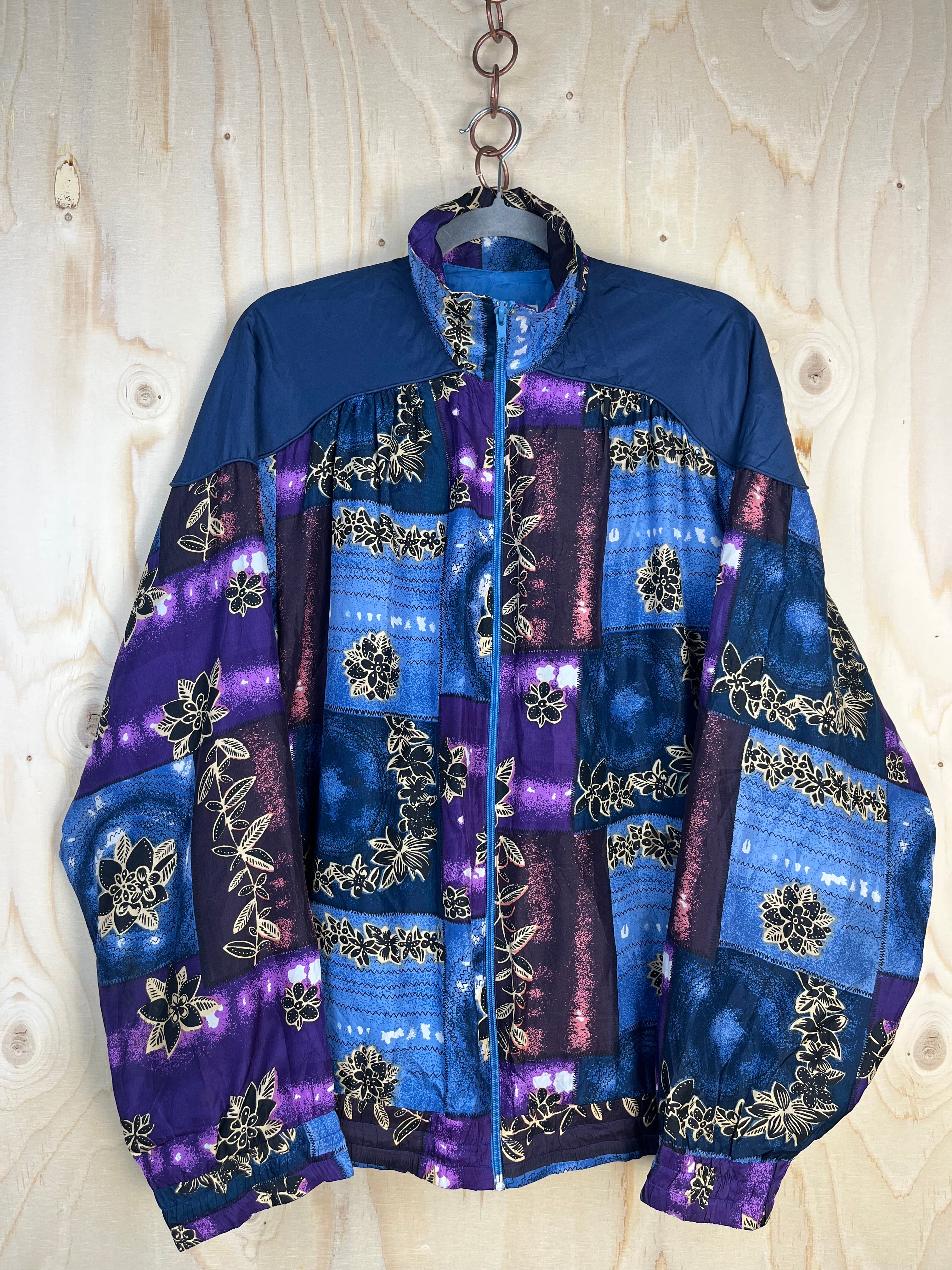 Vintage Silk Patchwork Jacket 90s