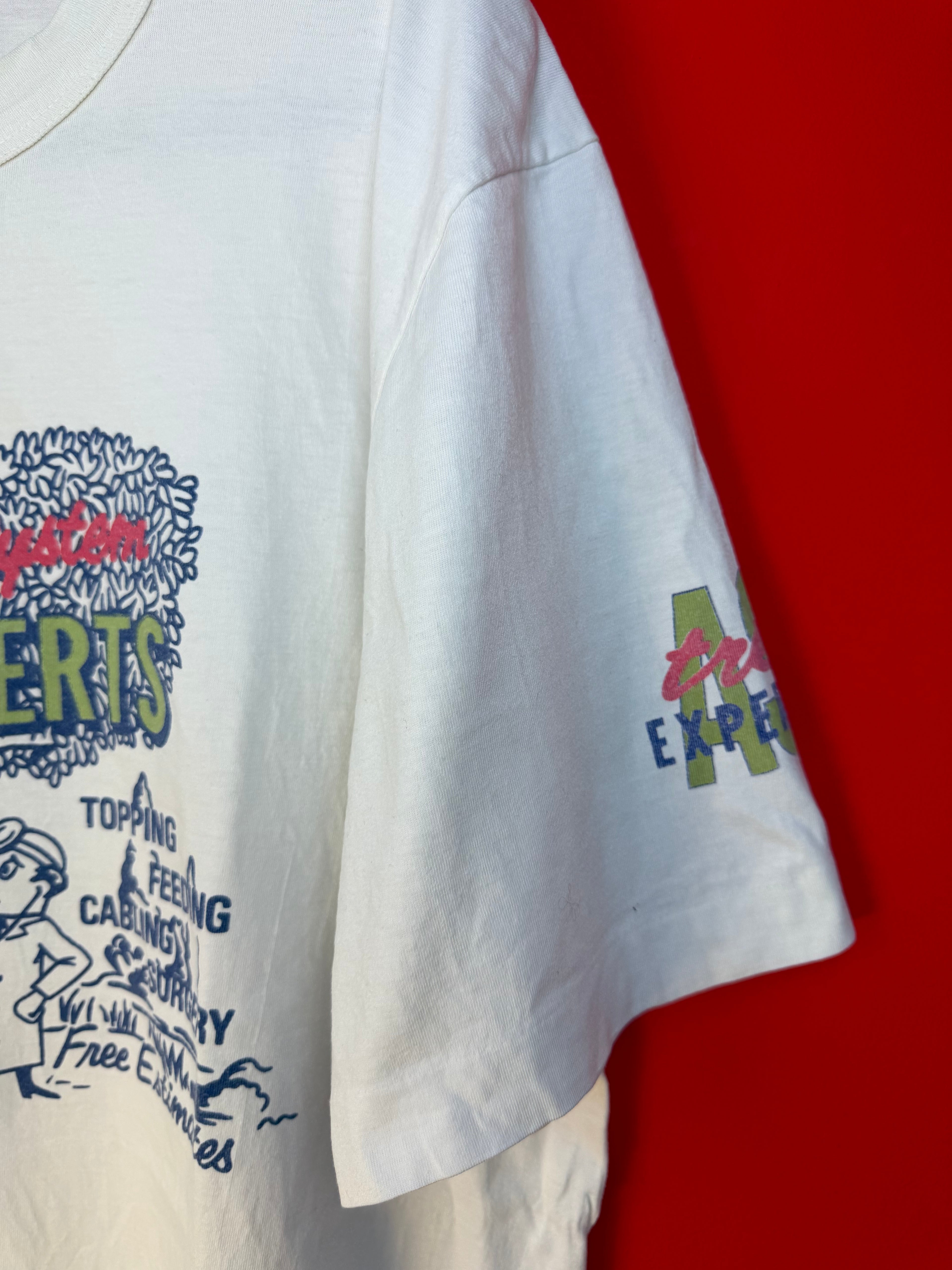 Vintage American System Tree Experts T-Shirt Made in Italy