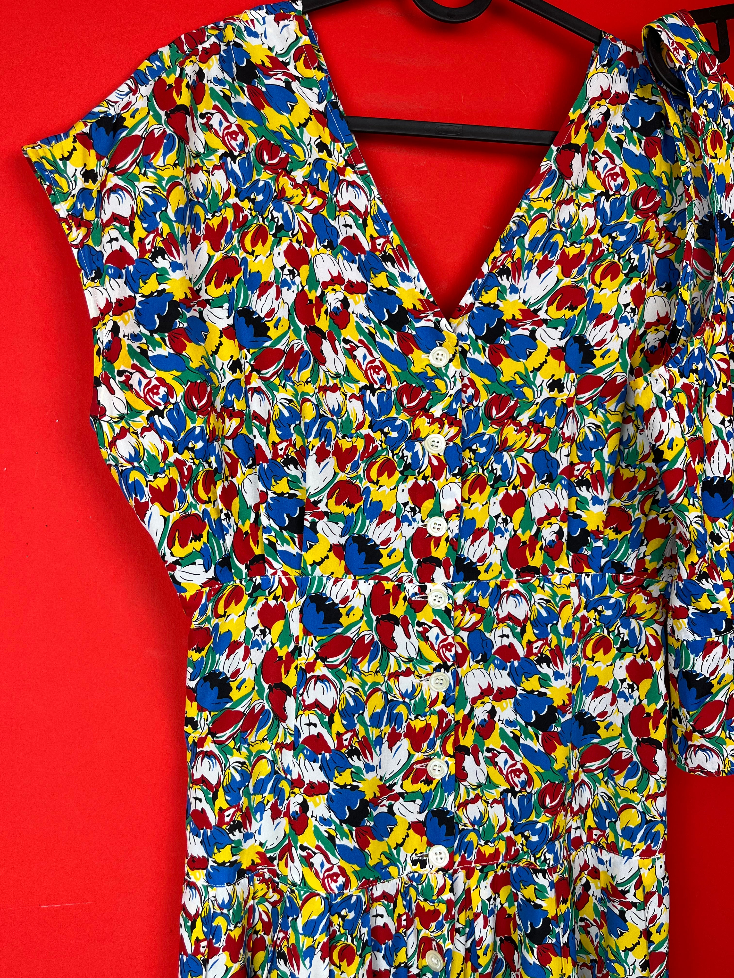Completo Vintage Cacharel Paris Floreale – Abito Lungo e Top Coordinato