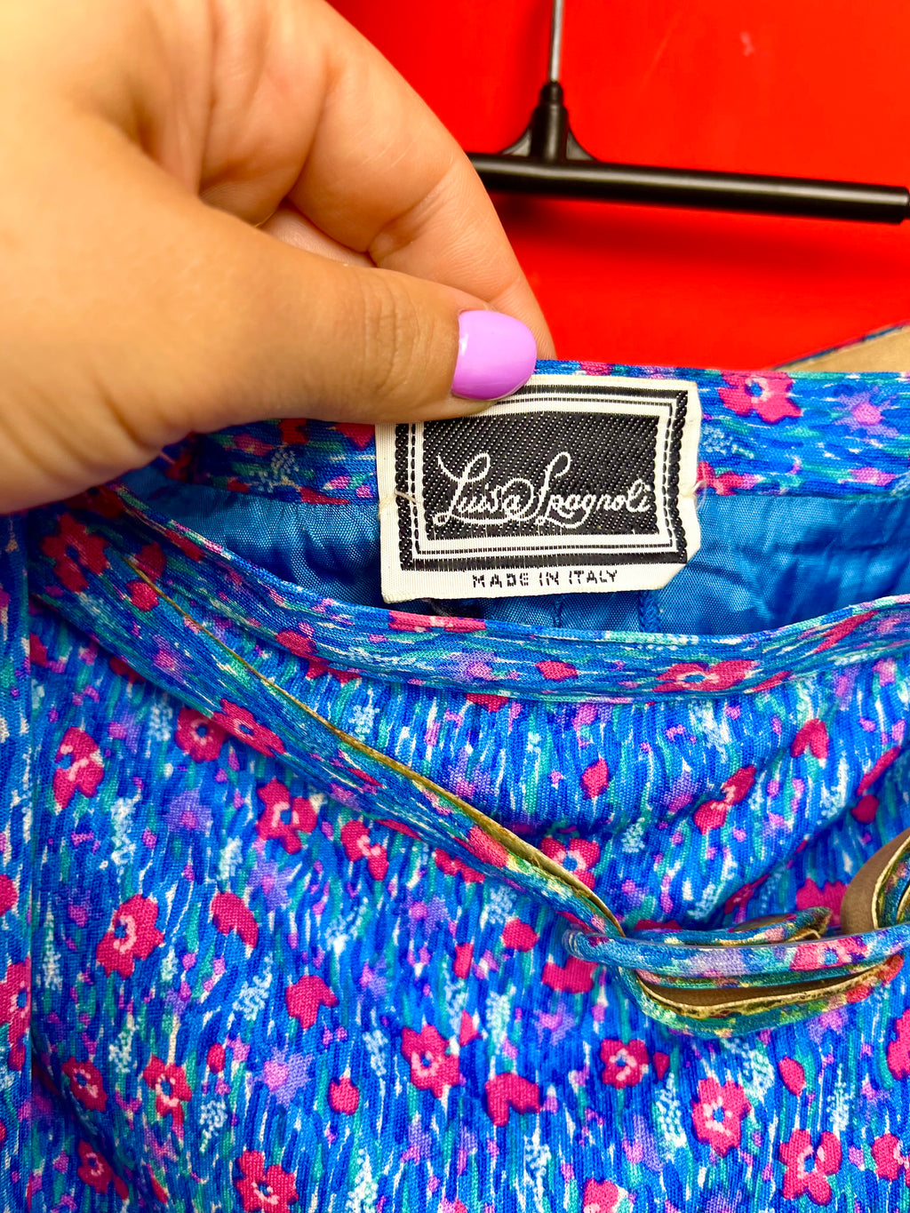Completo Vintage Floreale Luisa Spagnoli Made in Italy