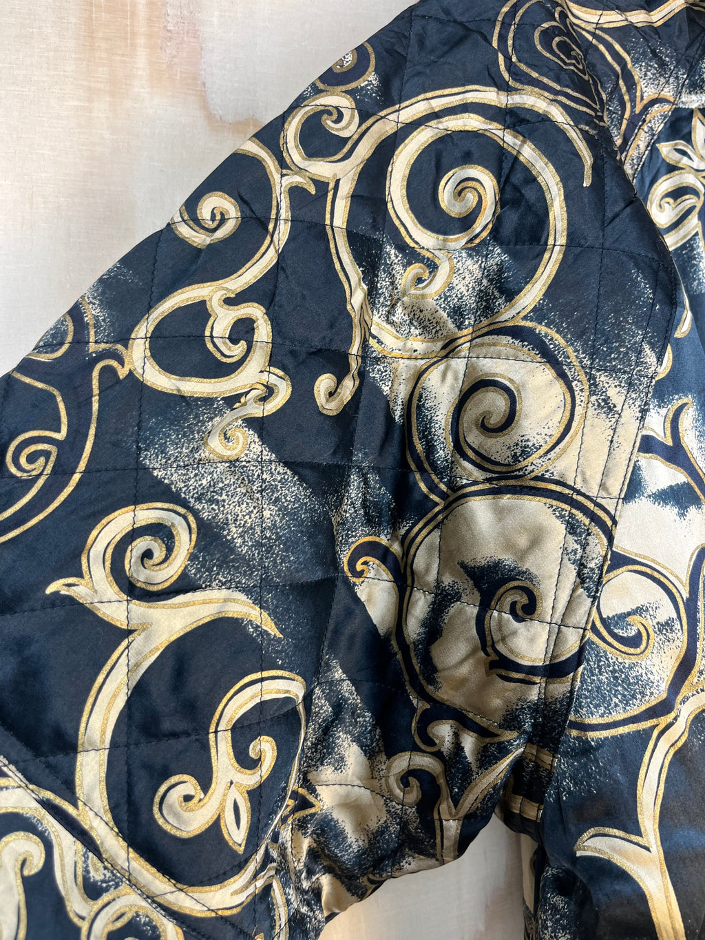 Vintage Silk Baroque Jacket 90s
