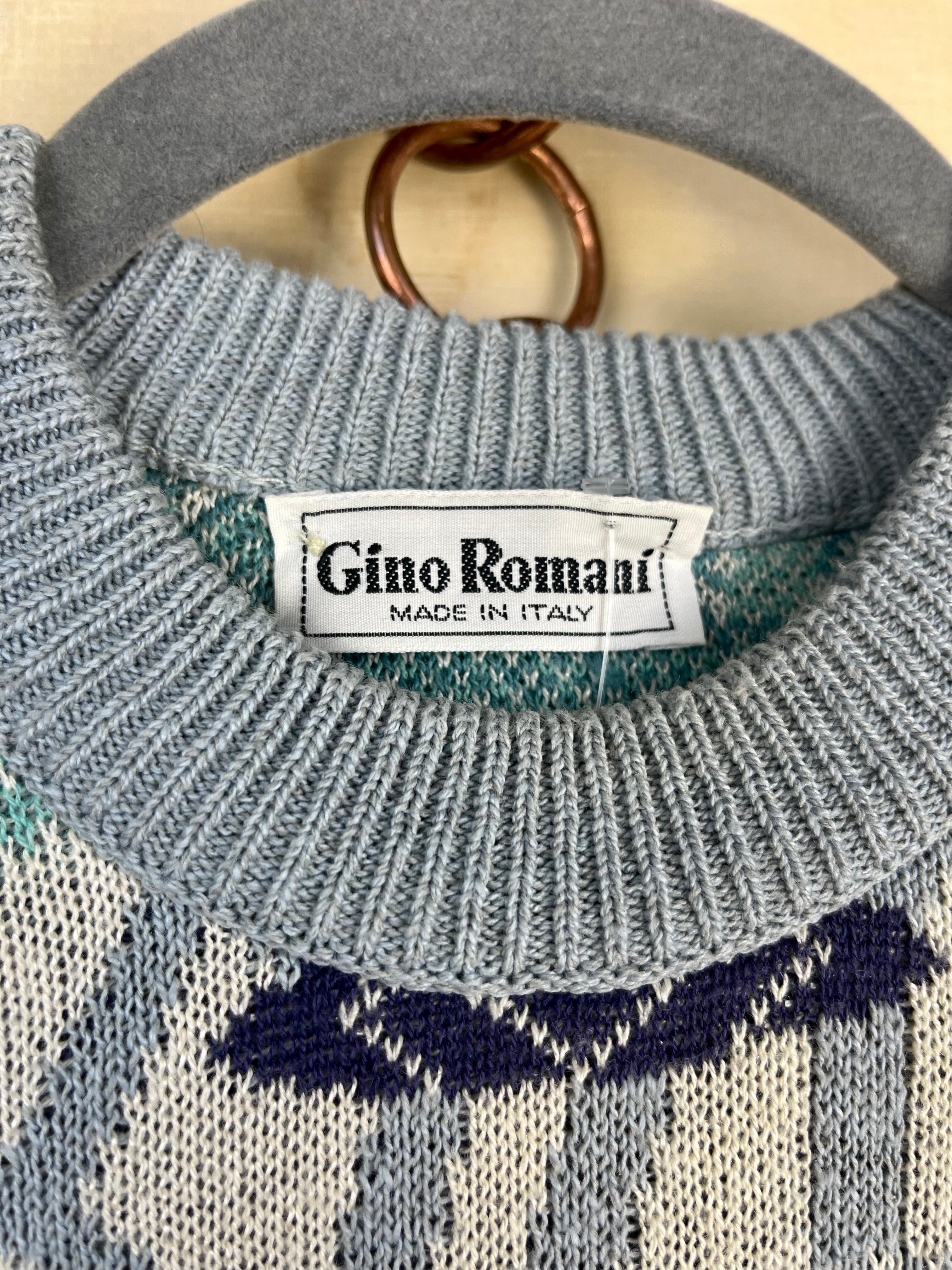 Maglione Vintage Fantasia Geometrica Made in Italy