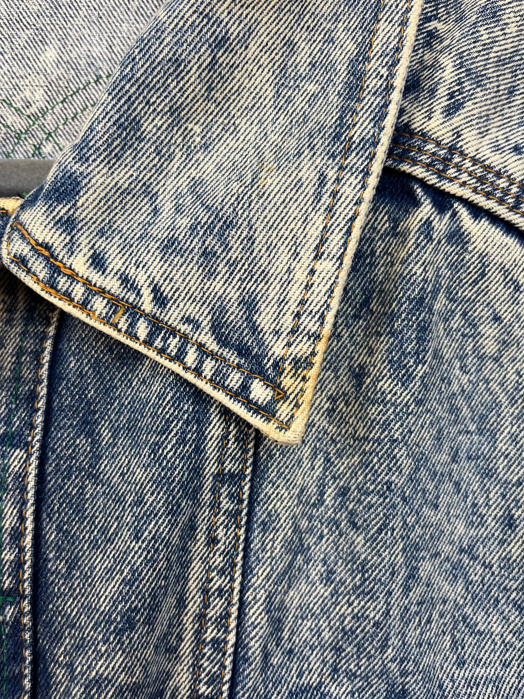 Vintage Acid Wash Denim Jacket Made in Italy
