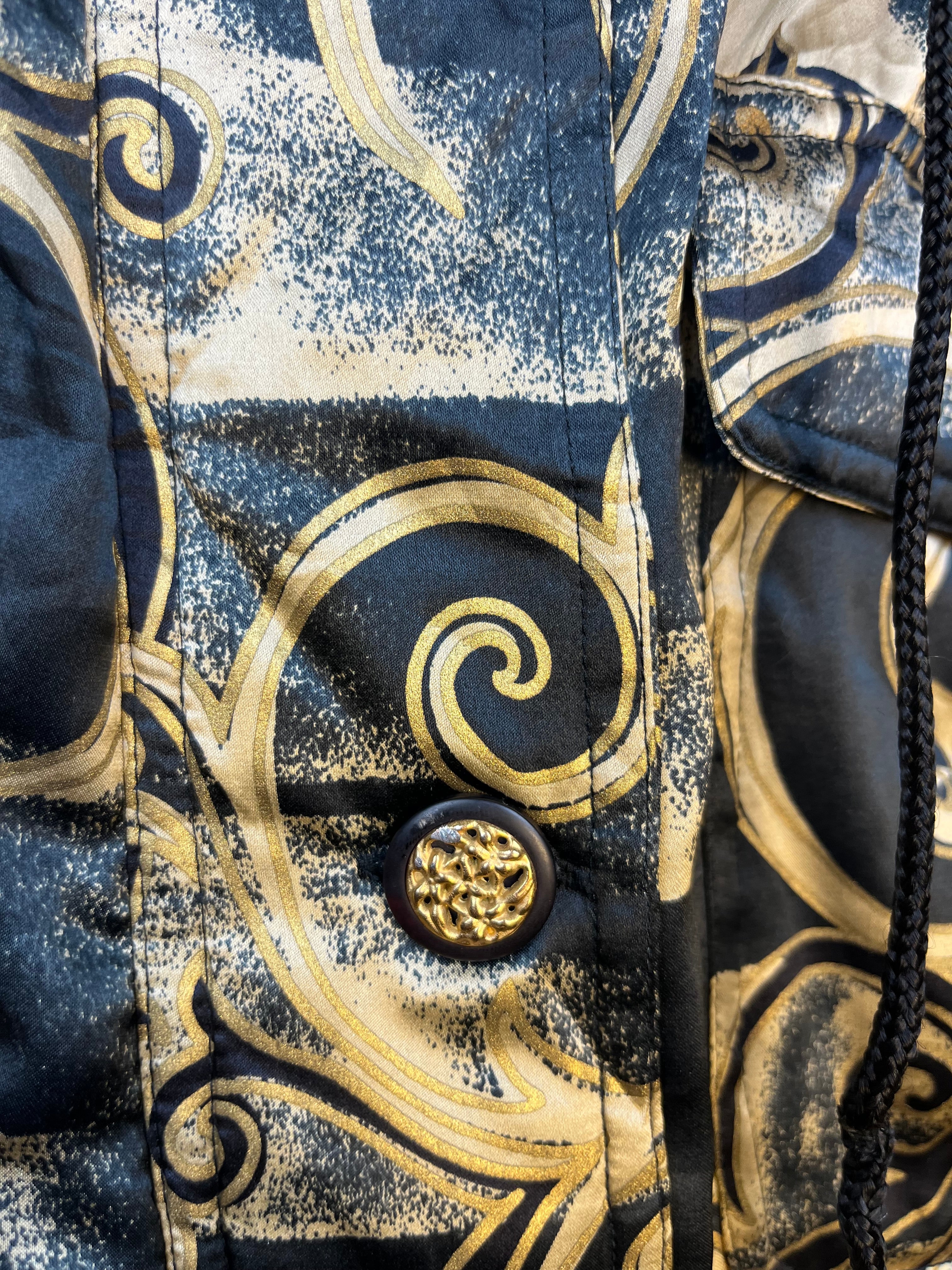 Vintage Silk Baroque Jacket 90s