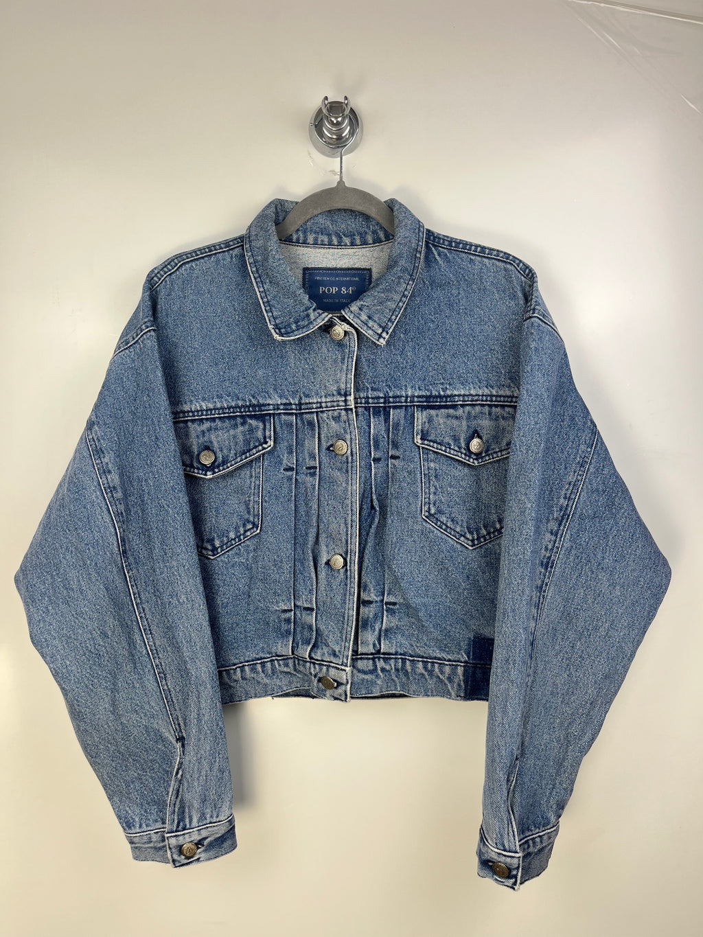 Giacca Denim Vintage Cropped Pop 84 Made in Italy