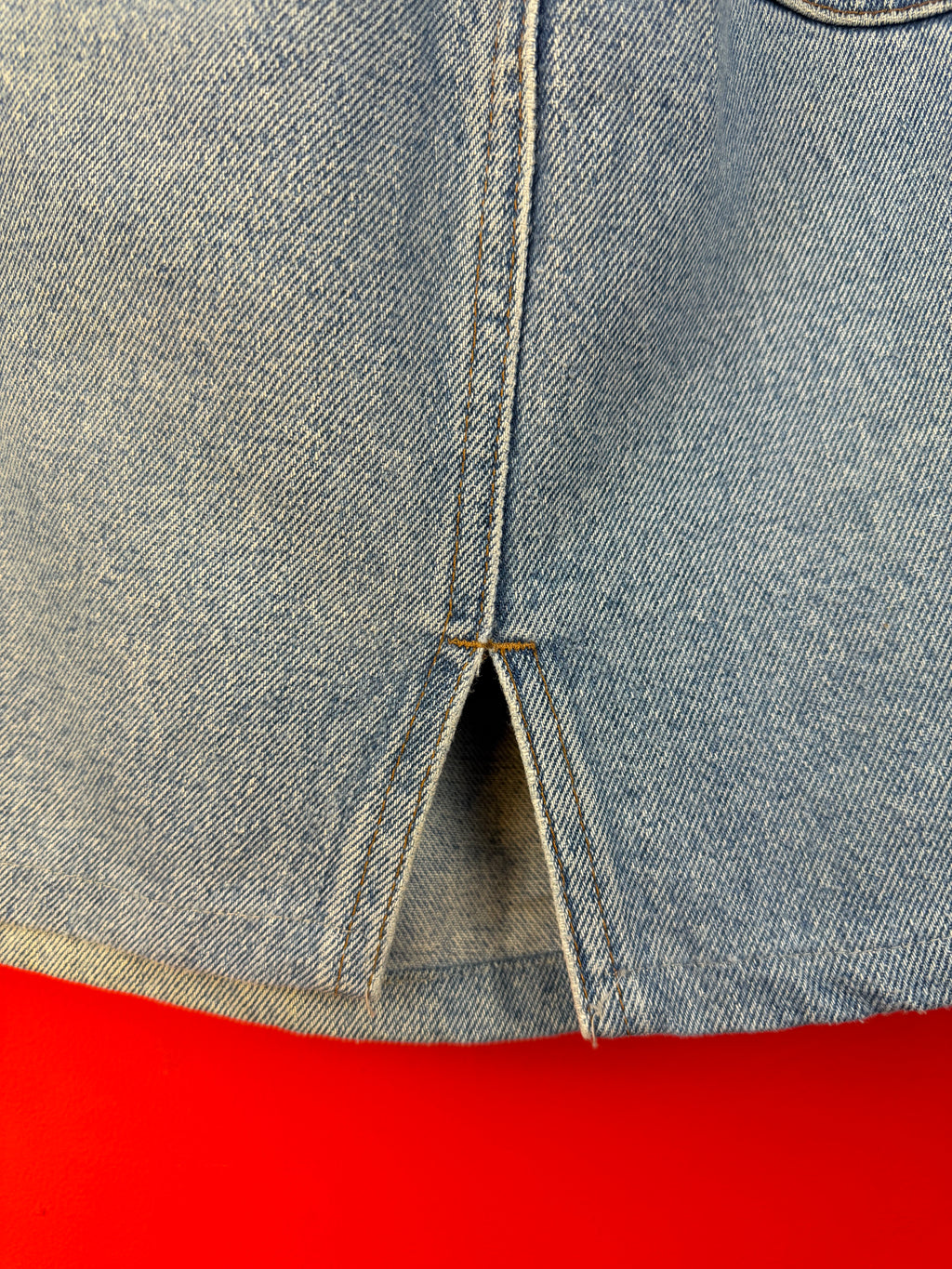 Vintage Benetton Denim Mini Skirt Made in Italy
