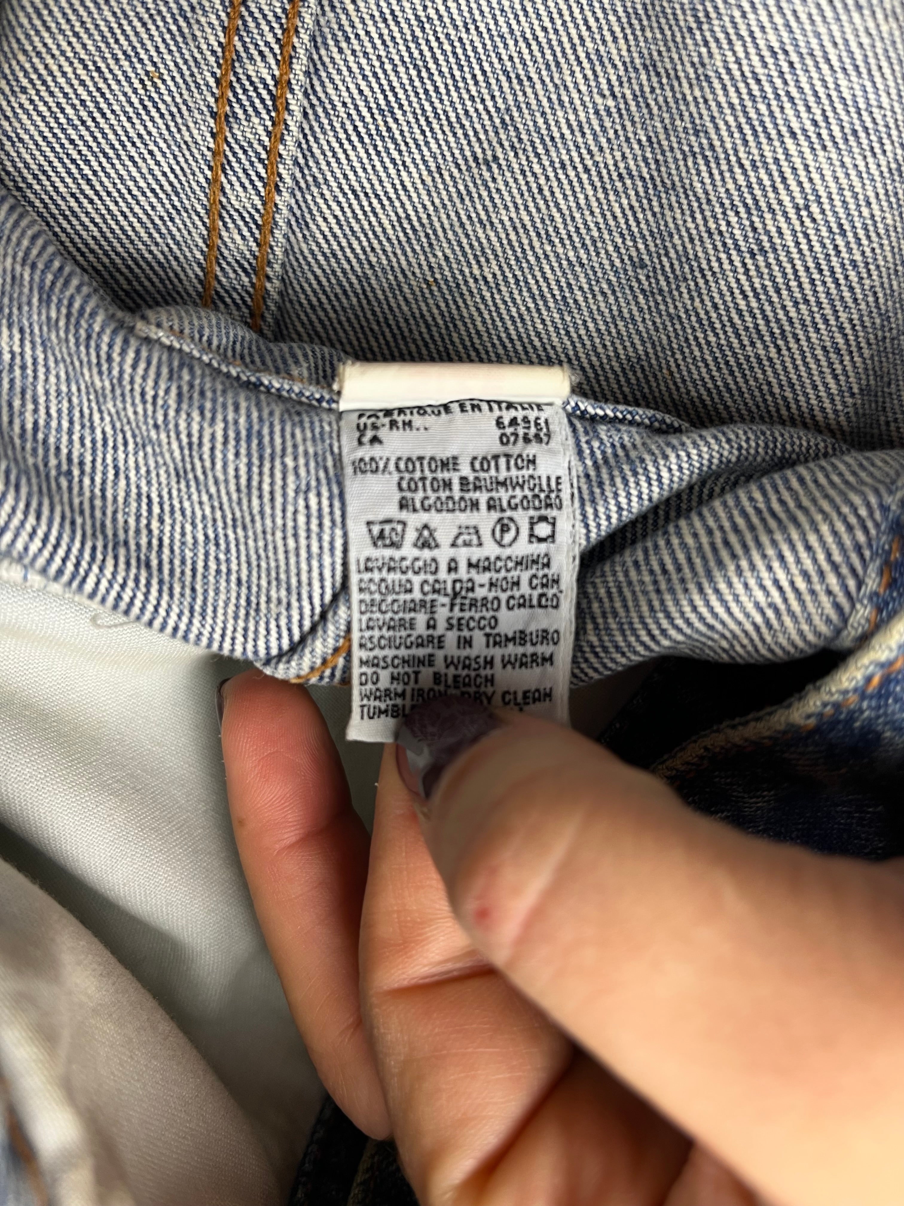 Vintage Benetton Denim Jacket – Blue Family Jeans Made in Italy