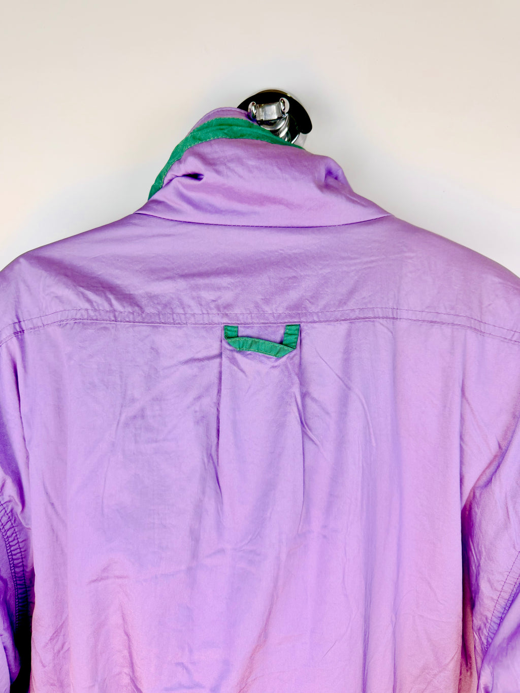 Giacca vintage Biting imbottita lilla e verde