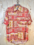Vintage Paisley Short Sleeve Shirt – Retro Pattern Summer Shirt