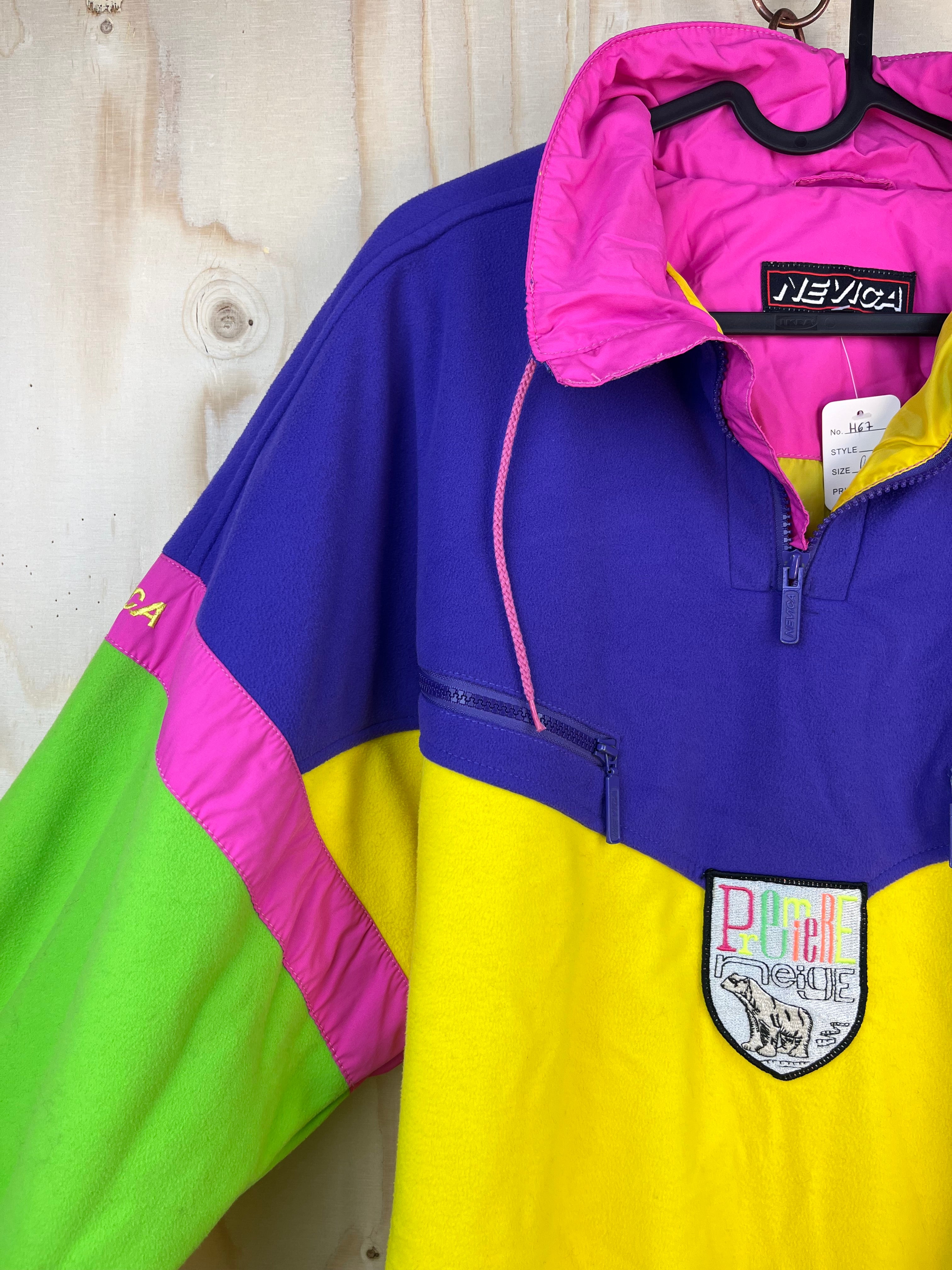 Vintage Nevica Colorblock Ski Anorak 90s Fleece
