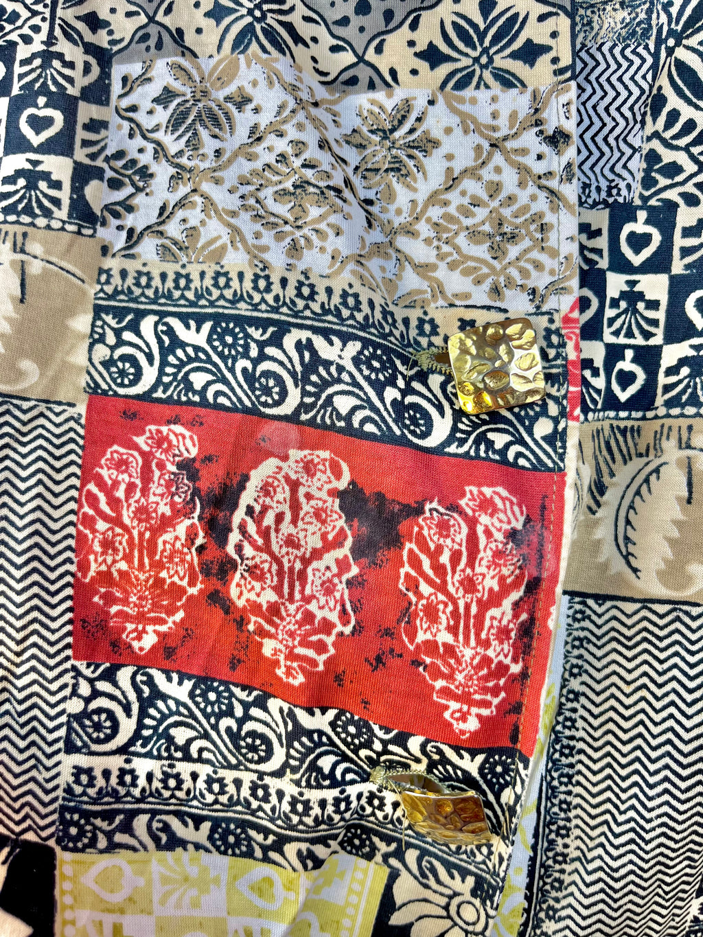 Blusa vintage Luisa Spagnoli patchwork made in Italy