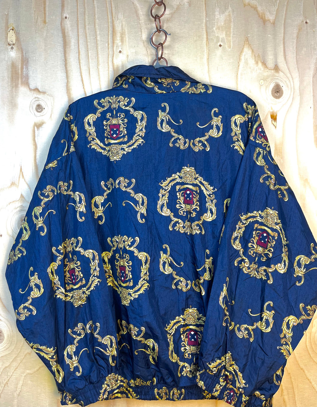 Vintage Baroque Blue Windbreaker