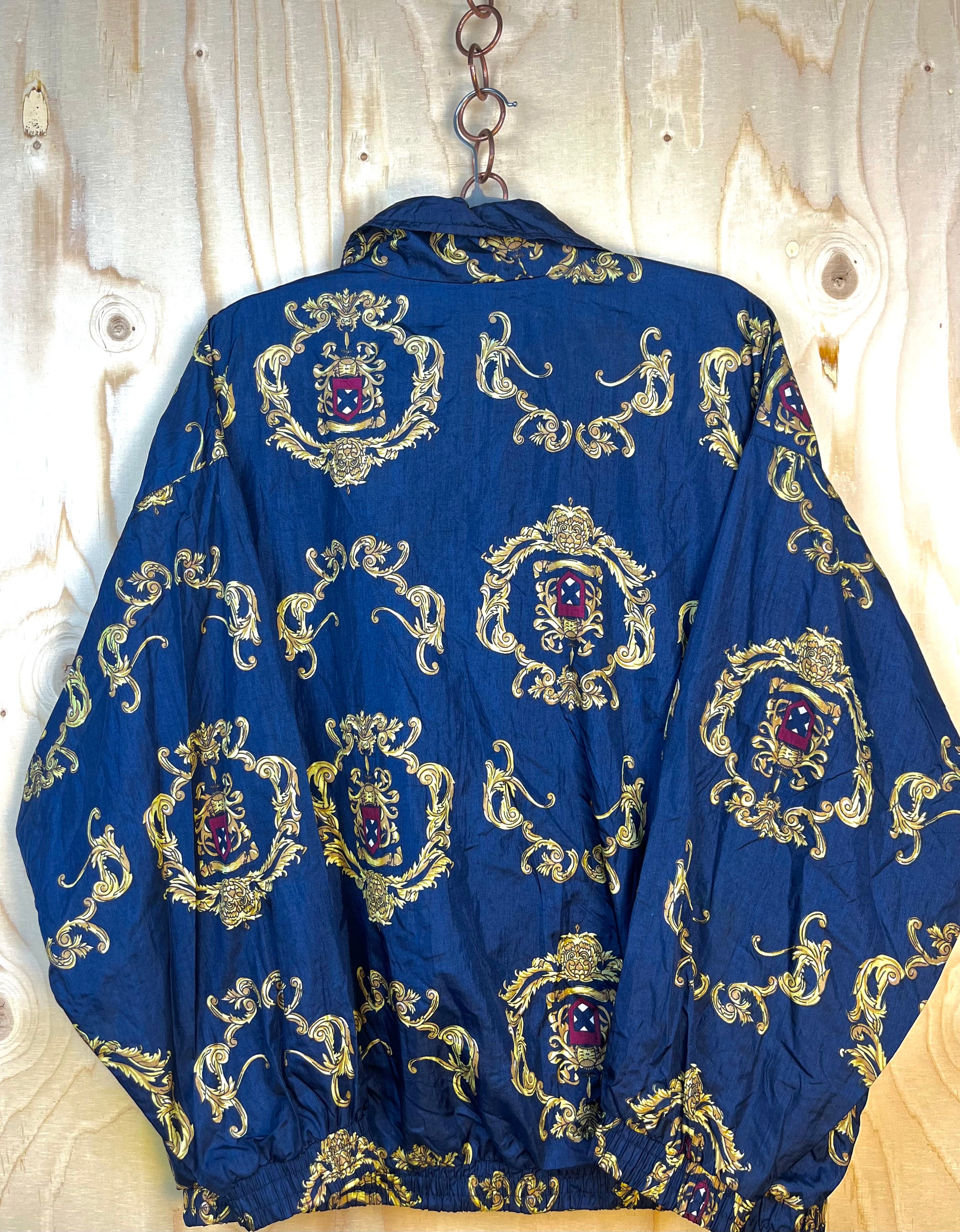 Vintage Baroque Blue Windbreaker