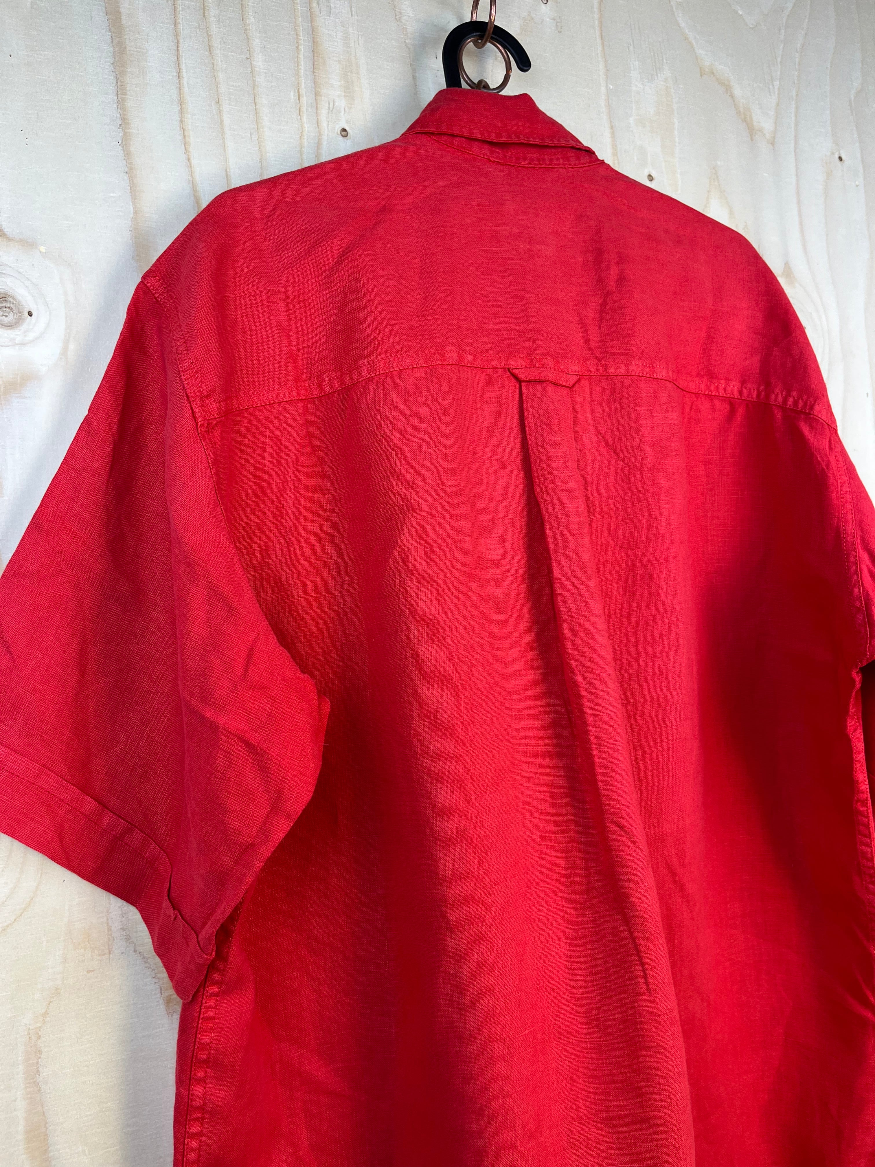 Vintage Marlboro Classics Red Linen Shirt