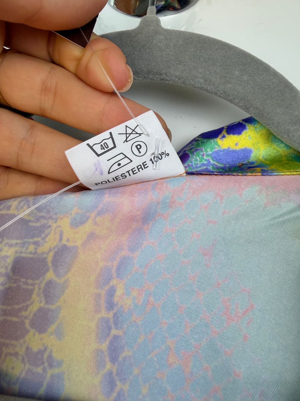 Camicia vintage Giblor’s multicolor effetto pitone anni ’90 – XL