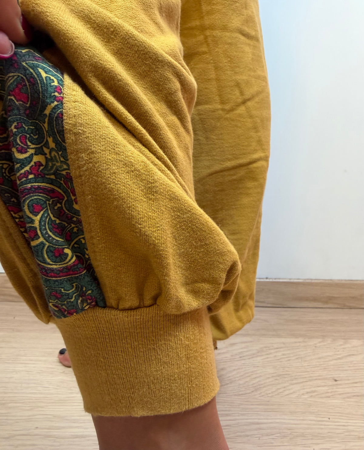 Tuta vintage Trigema paisley senape – taglia L