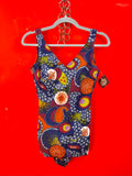 Vintage 70s Psychedelic Print Swimsuit Bodysuit