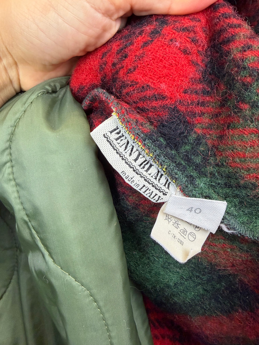 Cappotto vintage Pennyblack in lana tartan con interno rimovibile