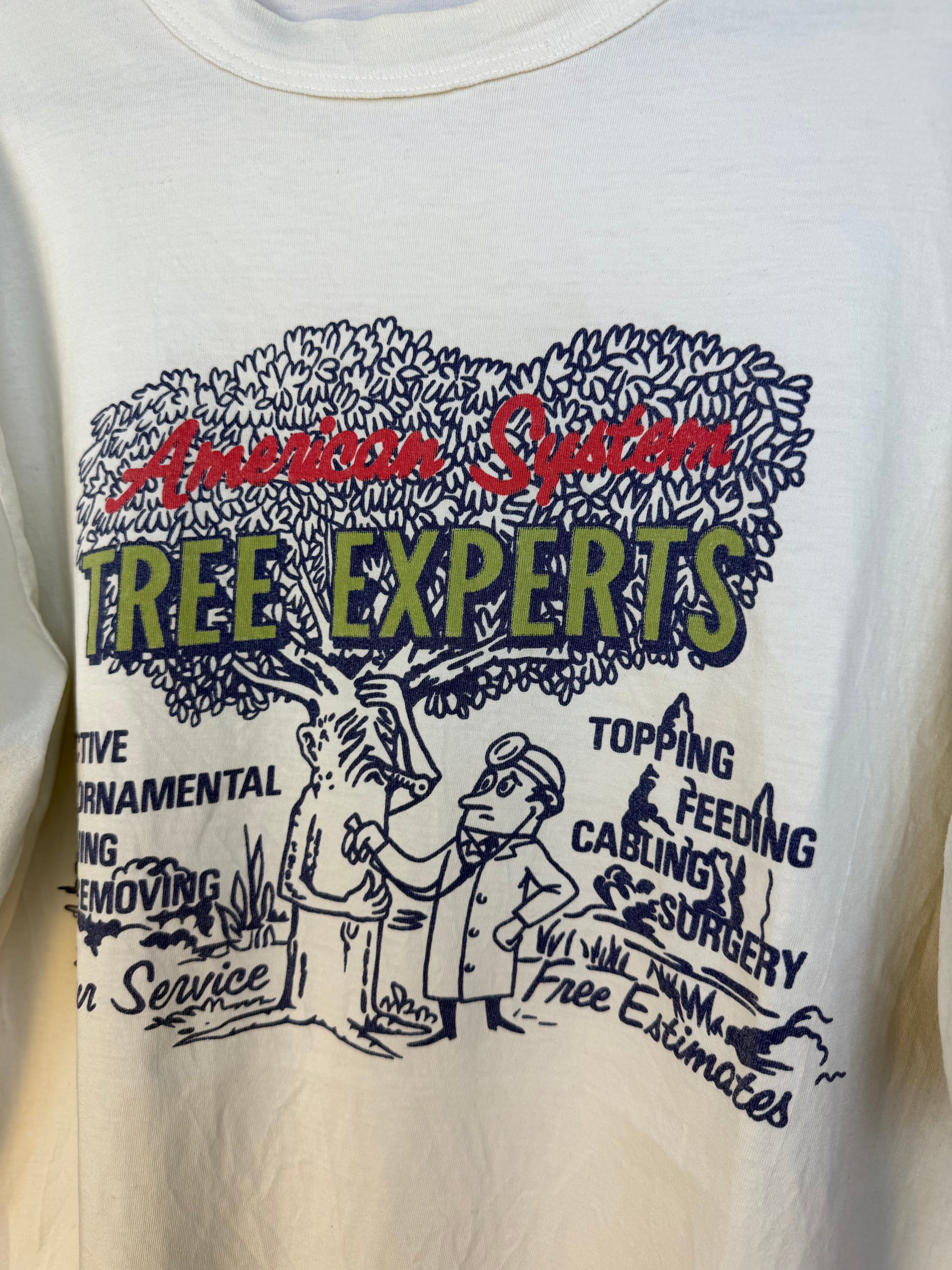 Vintage American System Tree Experts T-Shirt Made in Italy