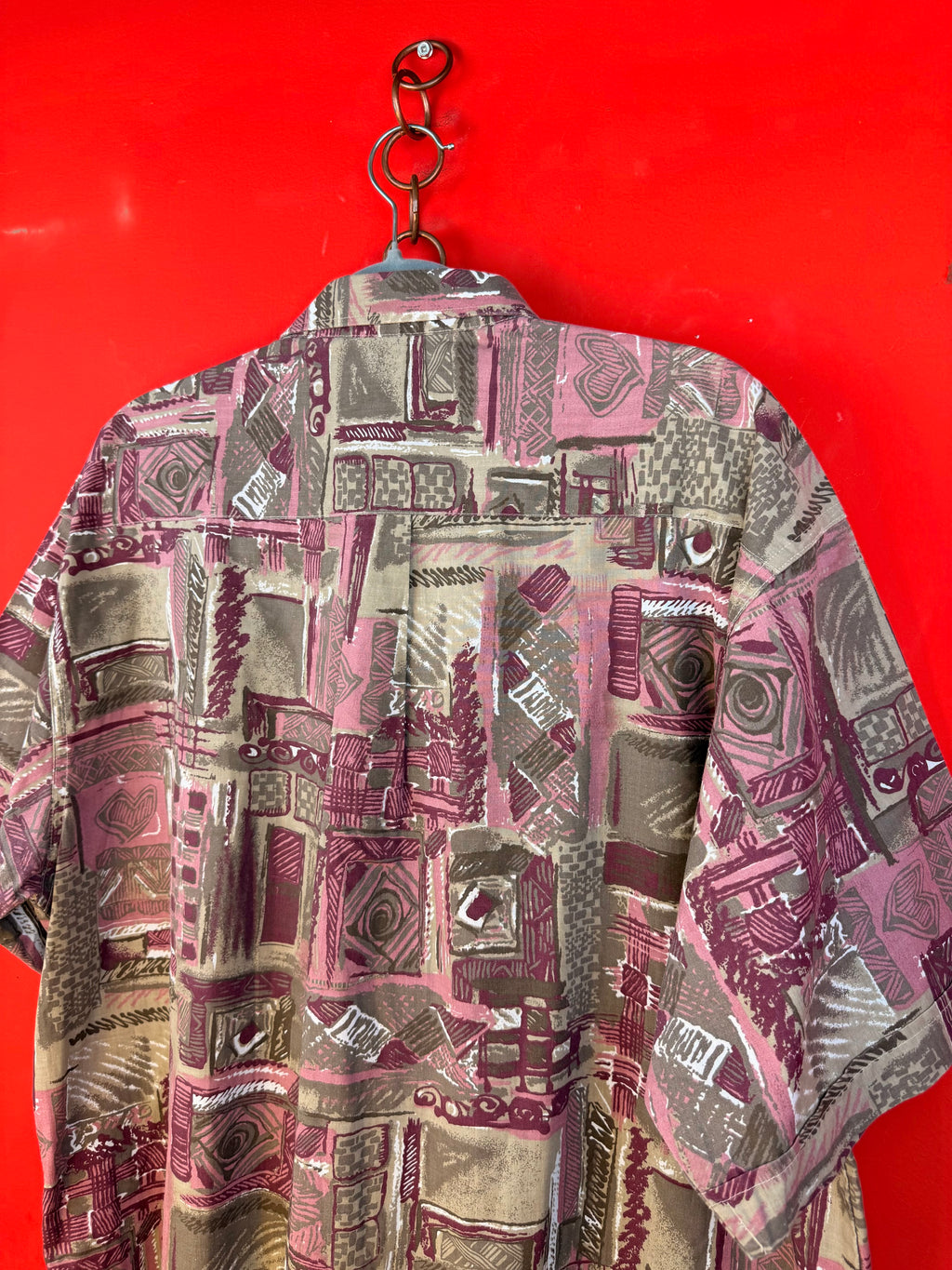 Vintage 90s abstract short sleeve shirt