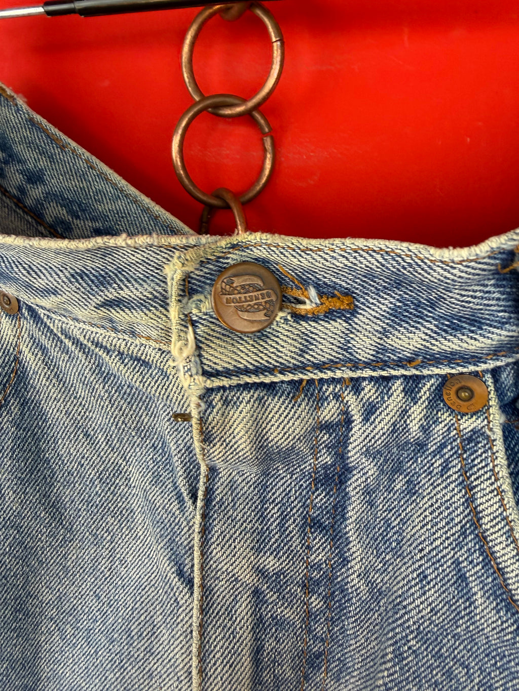 Vintage Benetton Denim Mini Skirt Made in Italy