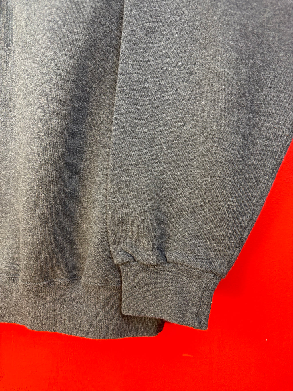 Vintage Carla Ferroni Grey Fleece Polo Sweatshirt – Lined Long Sleeve Pullover