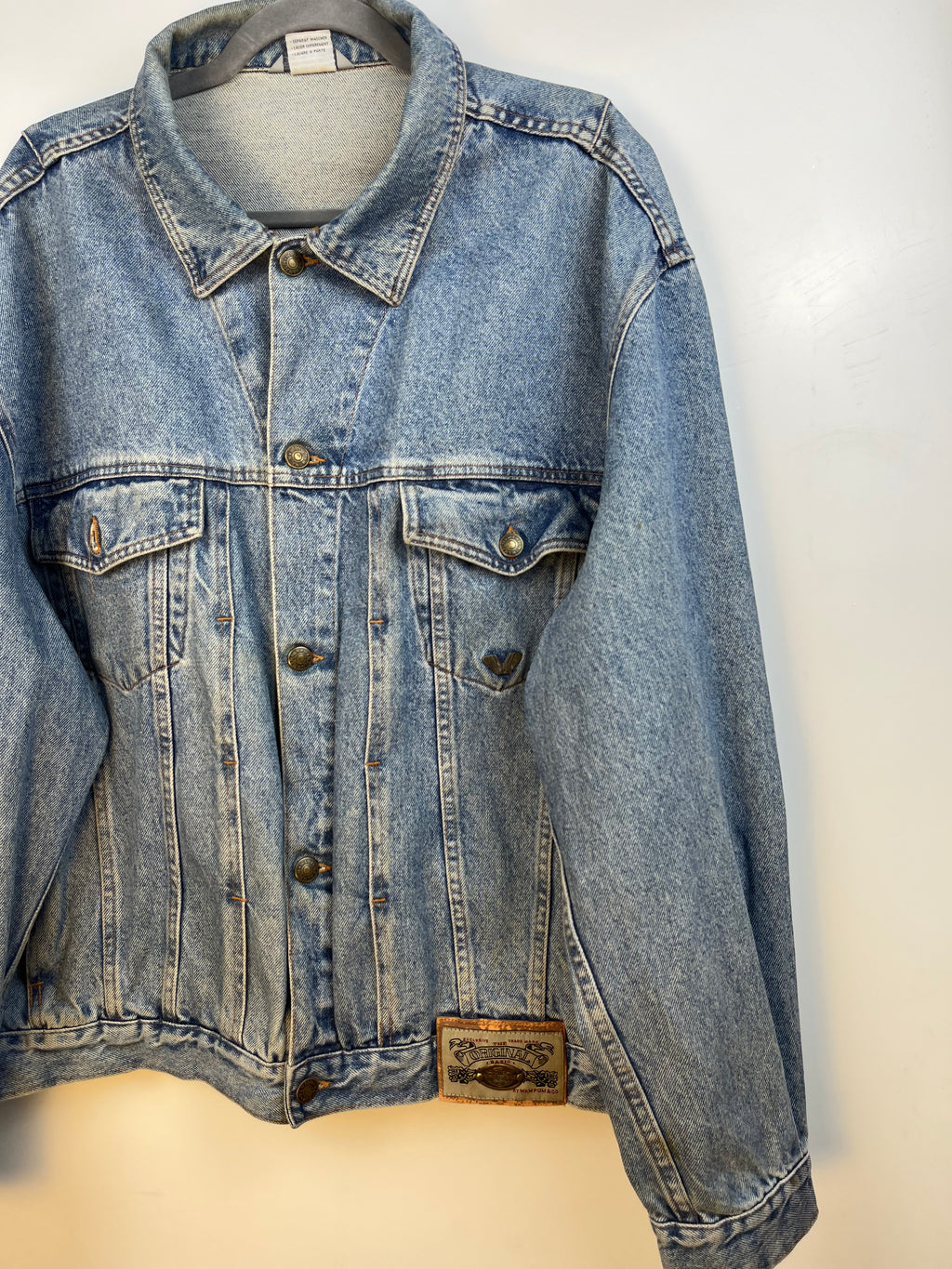 Giacca Jeans Vintage Oversize Denim Chiaro XXL