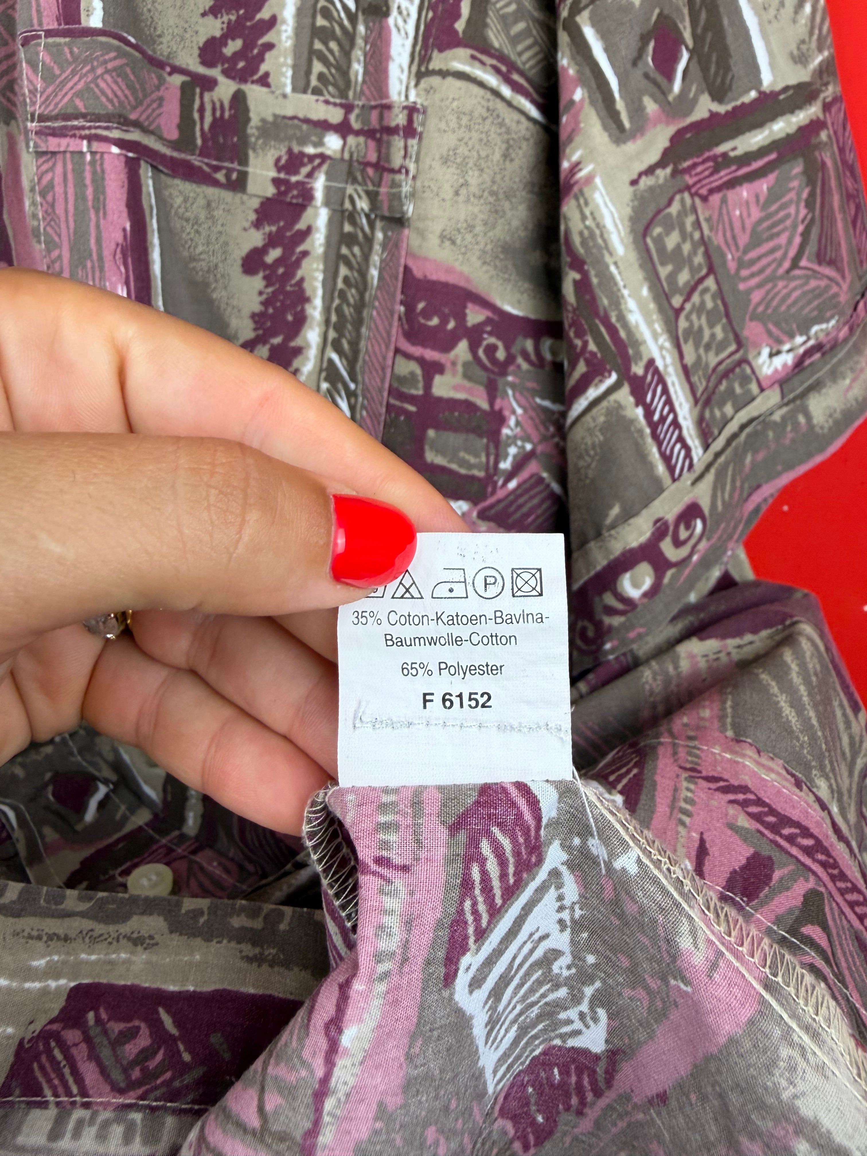 Vintage 90s abstract short sleeve shirt