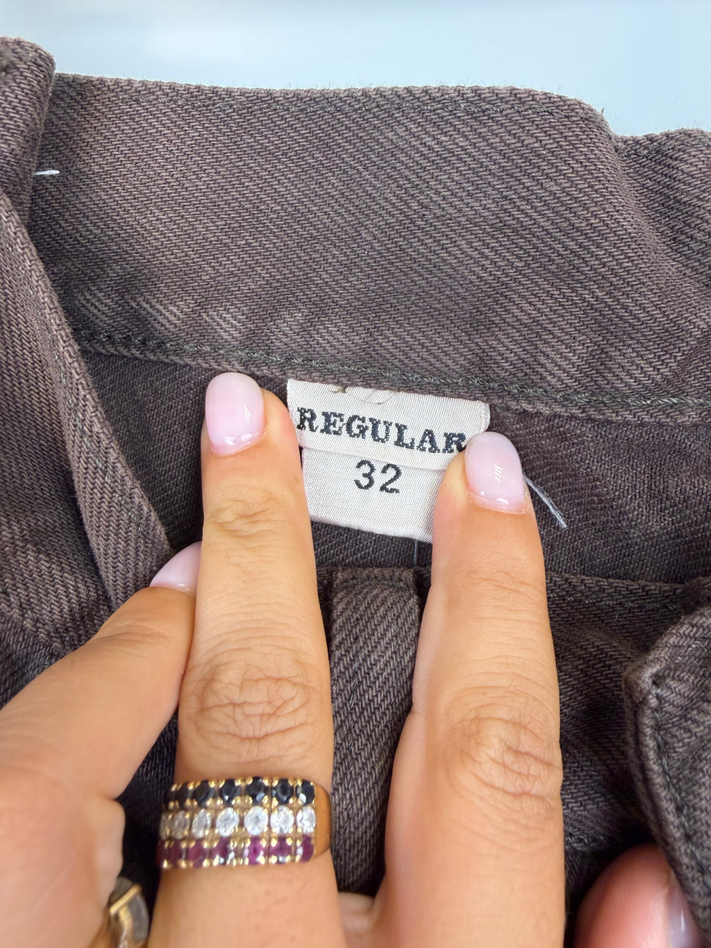 Replay Jeans Vintage Marroni 100% Cotone Regular W32