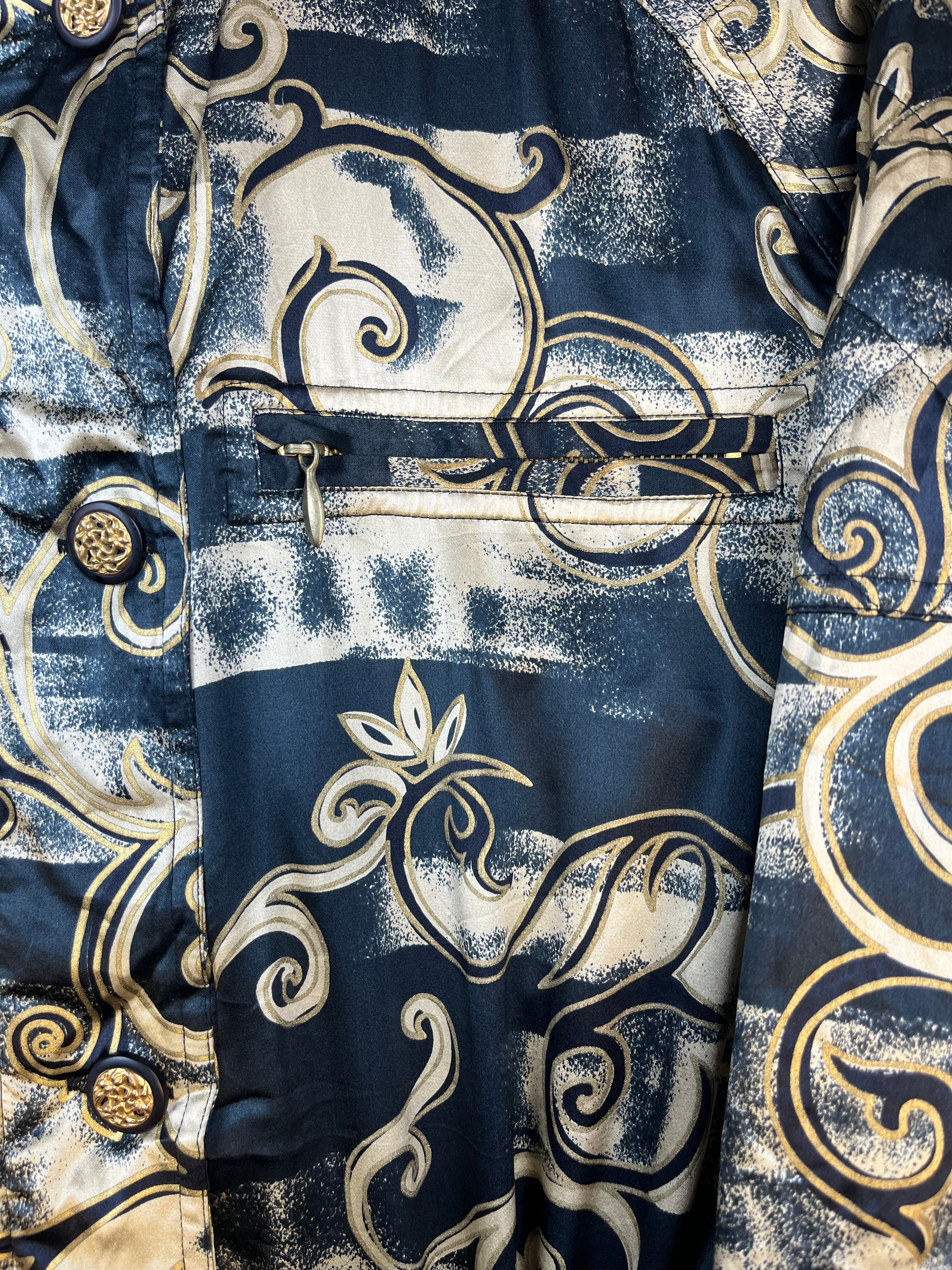 Vintage Silk Baroque Jacket 90s