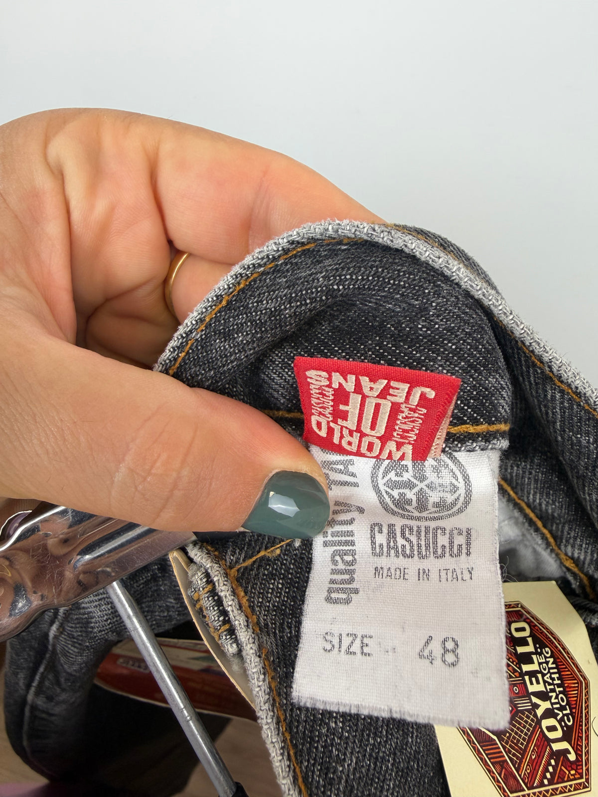 Jeans vintage Casucci grigio slavato con cartellini originali