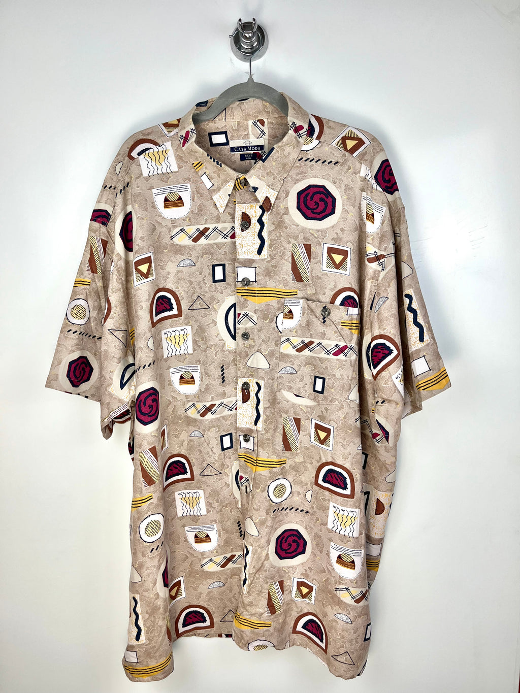 Camicia Vintage Casa Moda Anni ’90 Fantasia Astratta Oversize