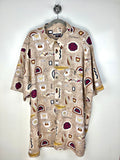 Camicia Vintage Casa Moda Anni ’90 Fantasia Astratta Oversize