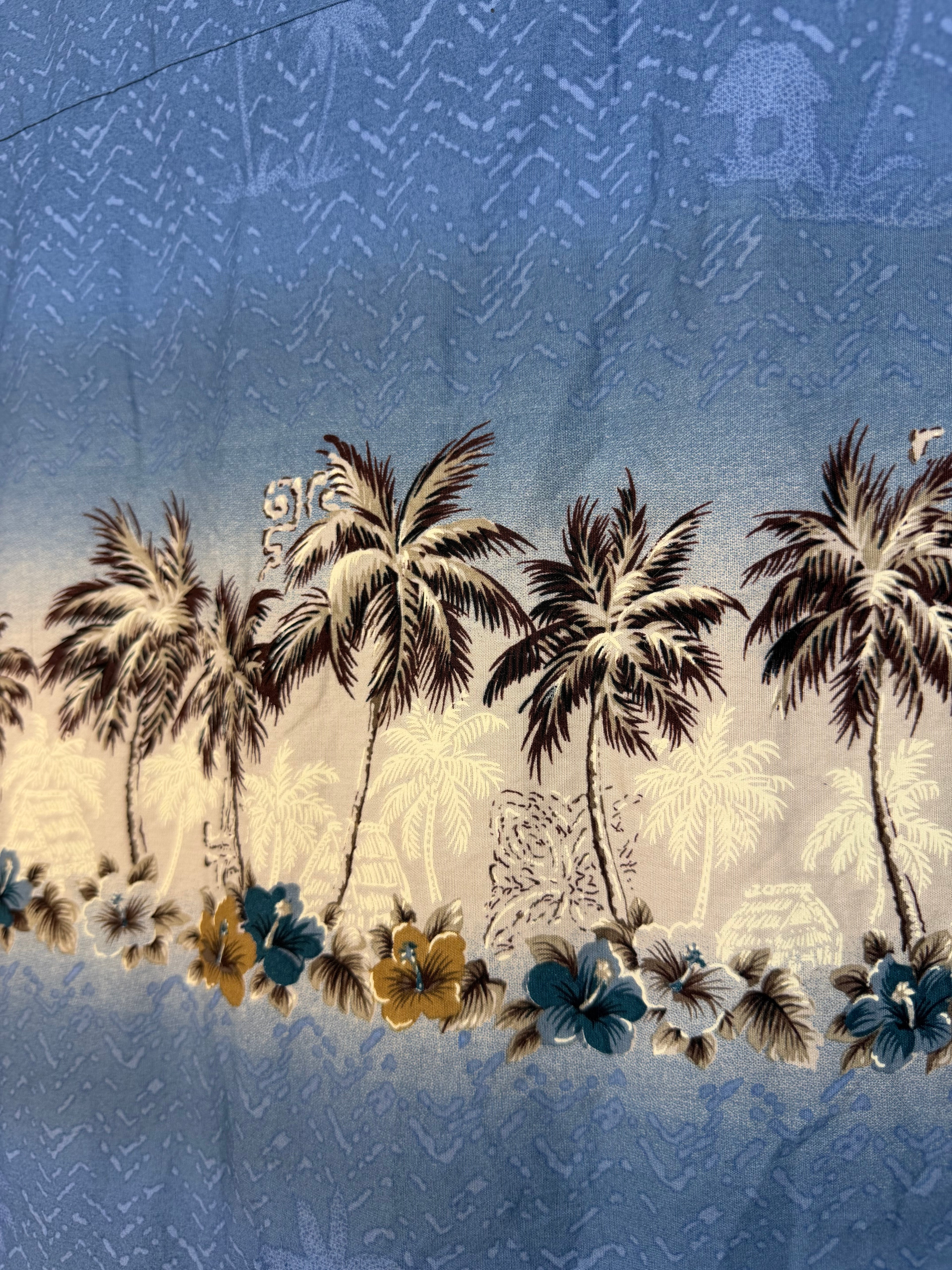 Camicia vintage Pierre Cardin tropicale in cotone – XXL