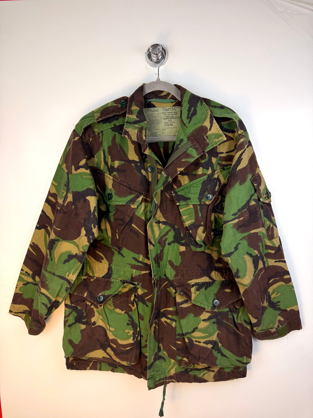Giacca militare vintage originale British Army – camouflage DPM
