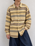 Camicia vintage in misto lana con fantasia geometrica – Old Einhorn Company