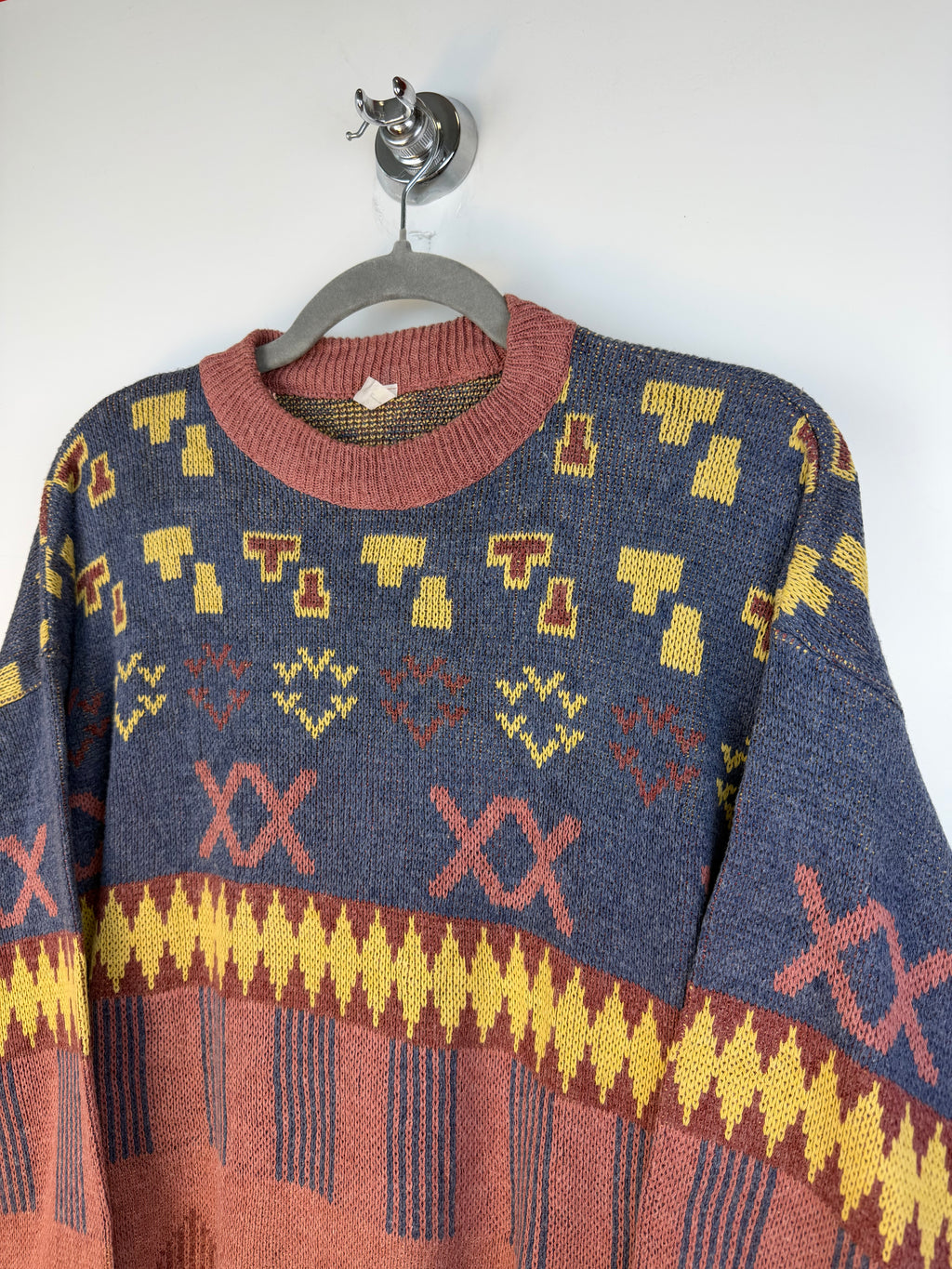 Maglione vintage fantasia geometrica anni ’90