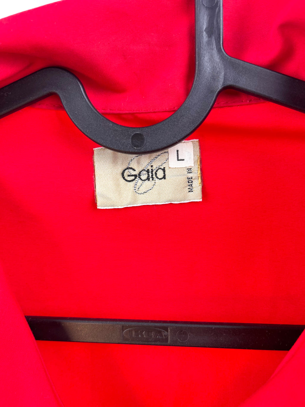 Giacca Vintage Rossa Made in Italy in Viscosa con Bottoni Gioiello