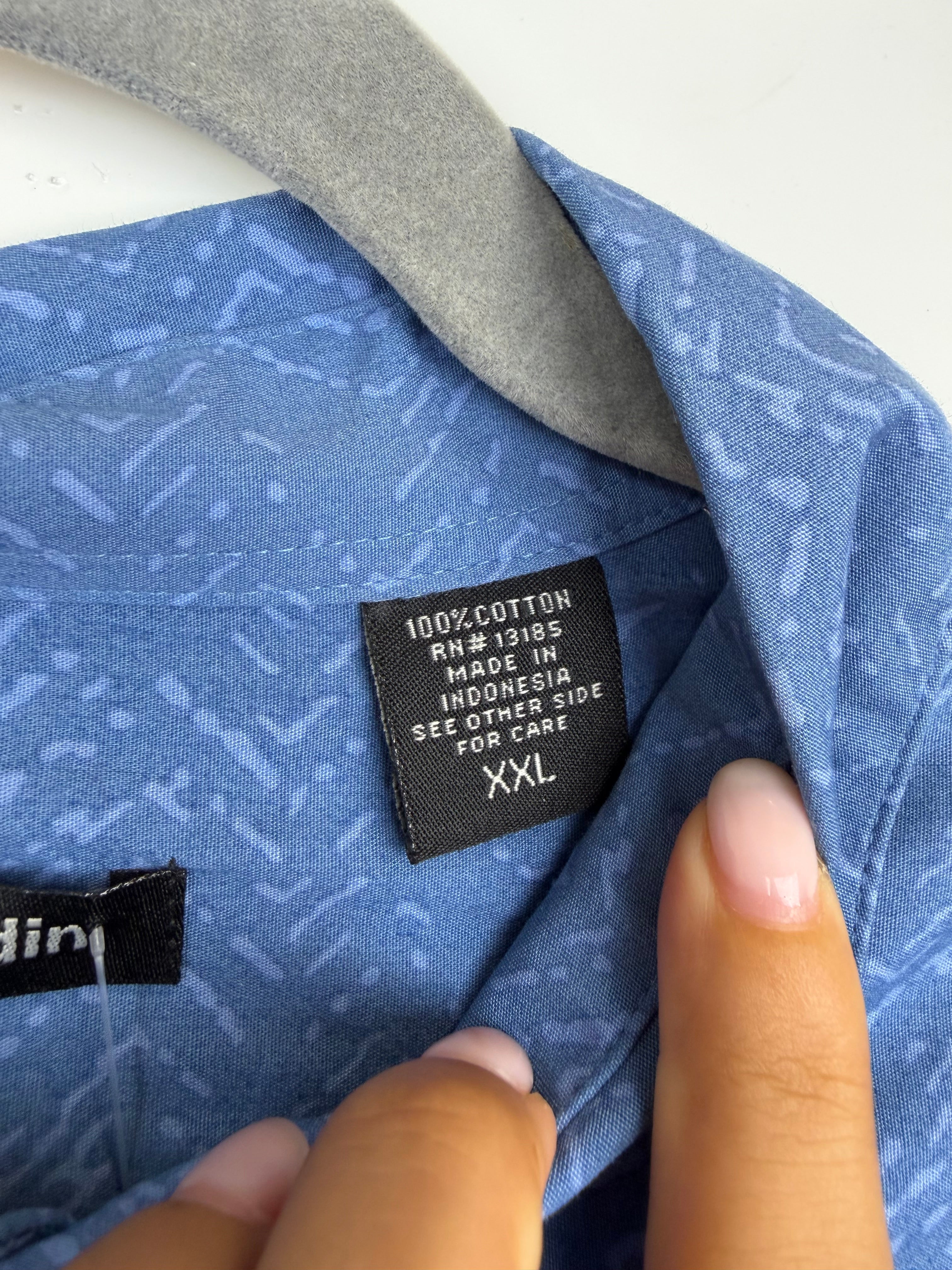 Camicia vintage Pierre Cardin tropicale in cotone – XXL