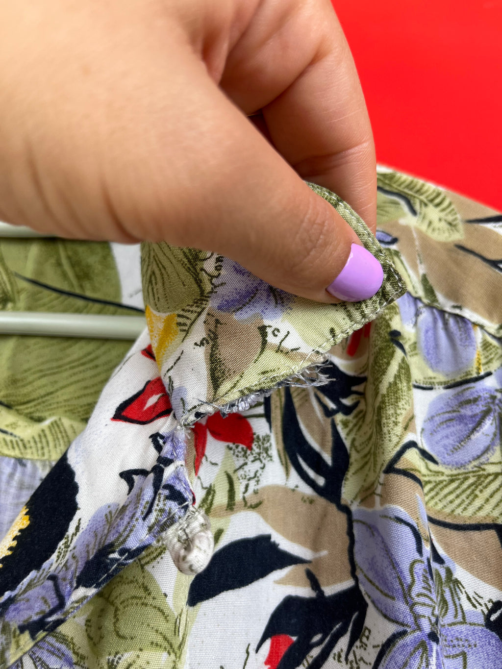 Camicia vintage tropicale in viscosa