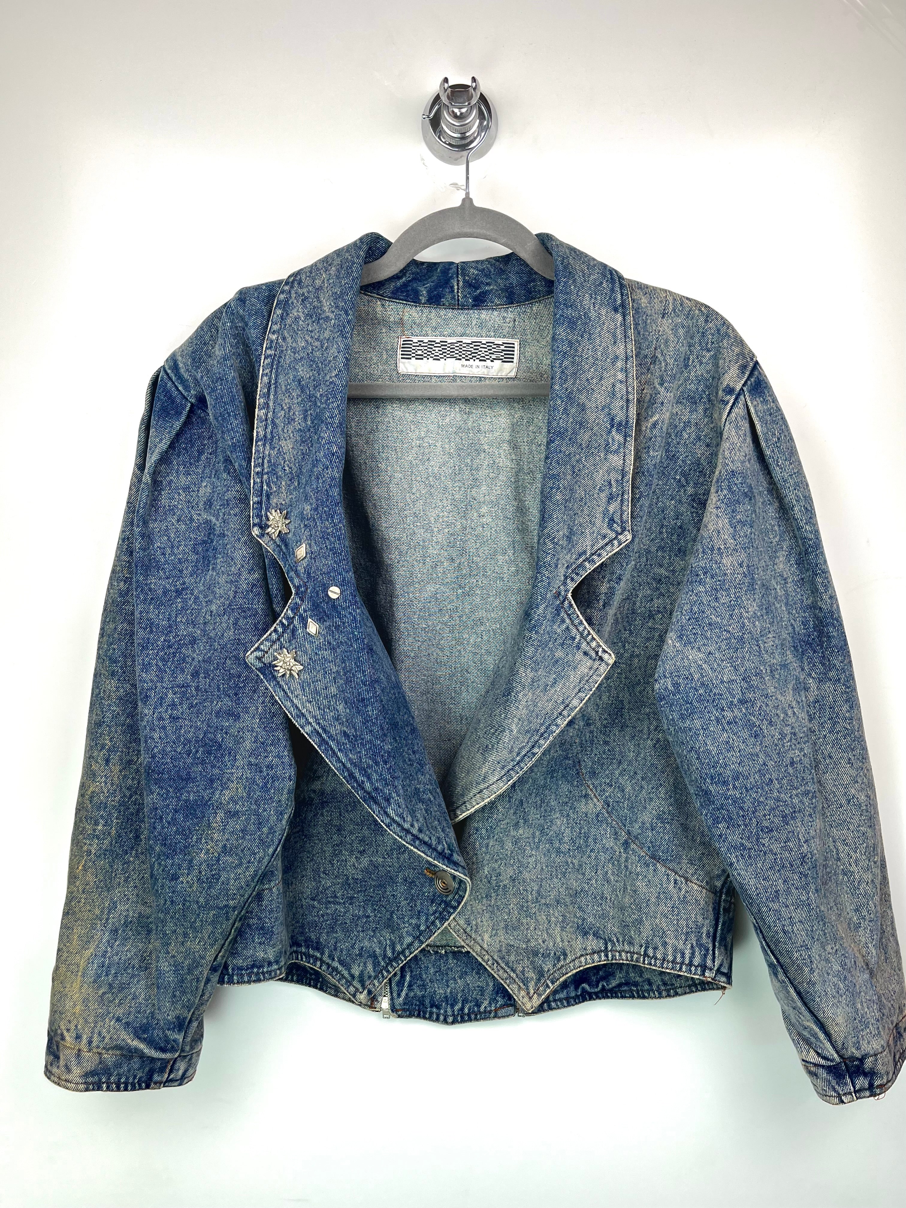 Giacca Vintage Acid Wash Made in Italy Anni ’80