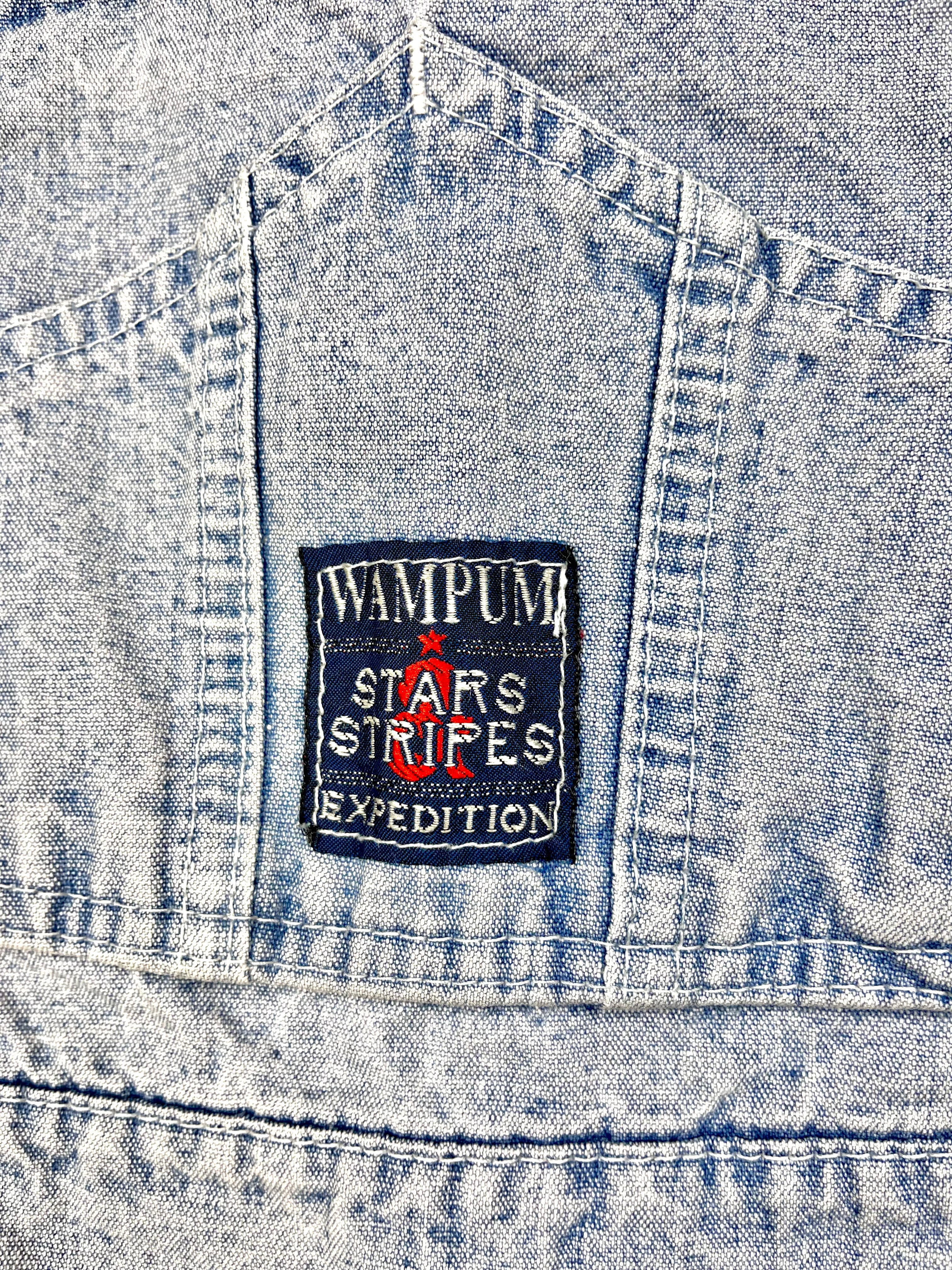 Salopette Corta Vintage in Denim Chiaro Anni ’90