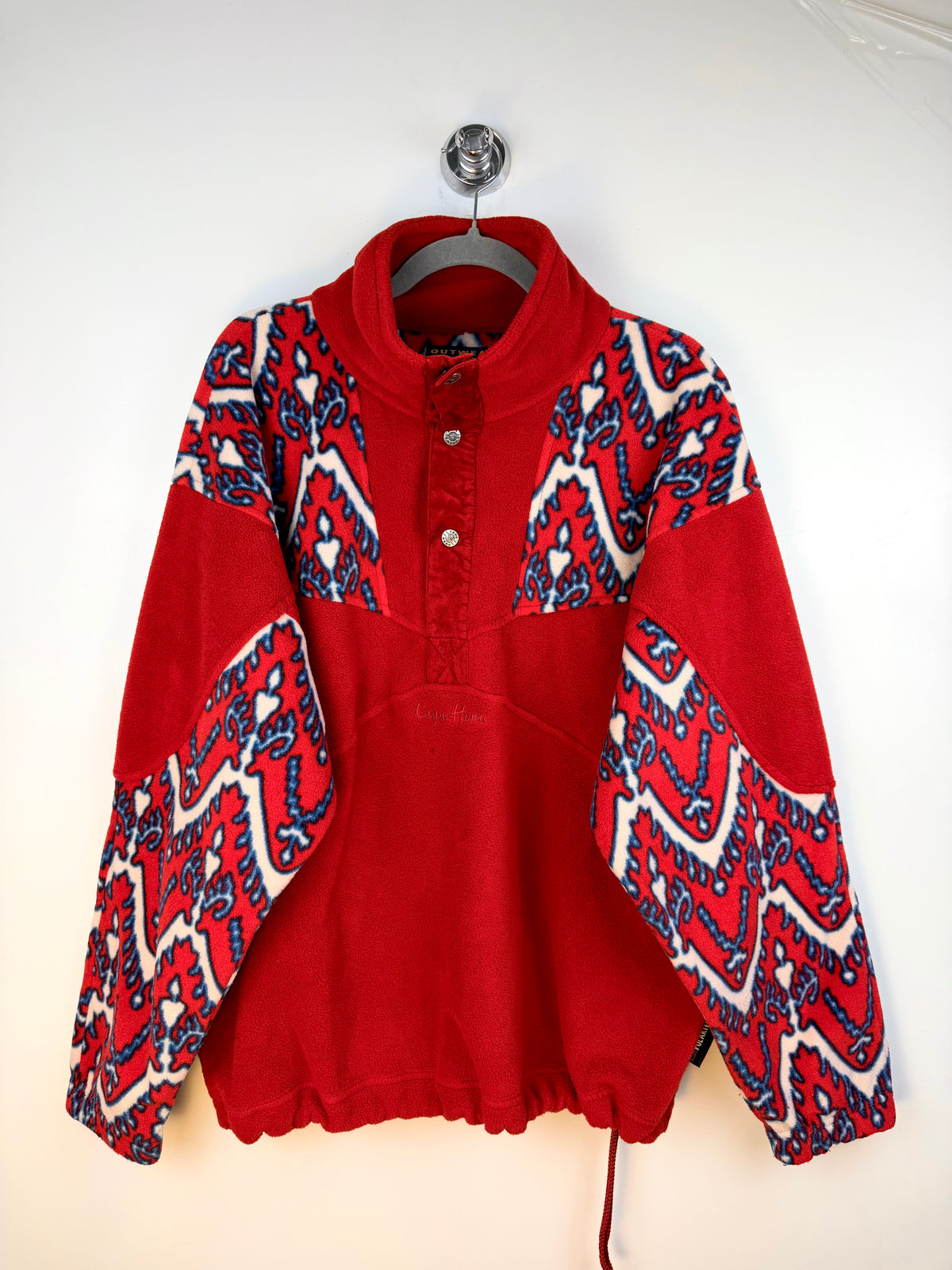 Pile vintage Cape Horn rosso in Polartec – L unisex