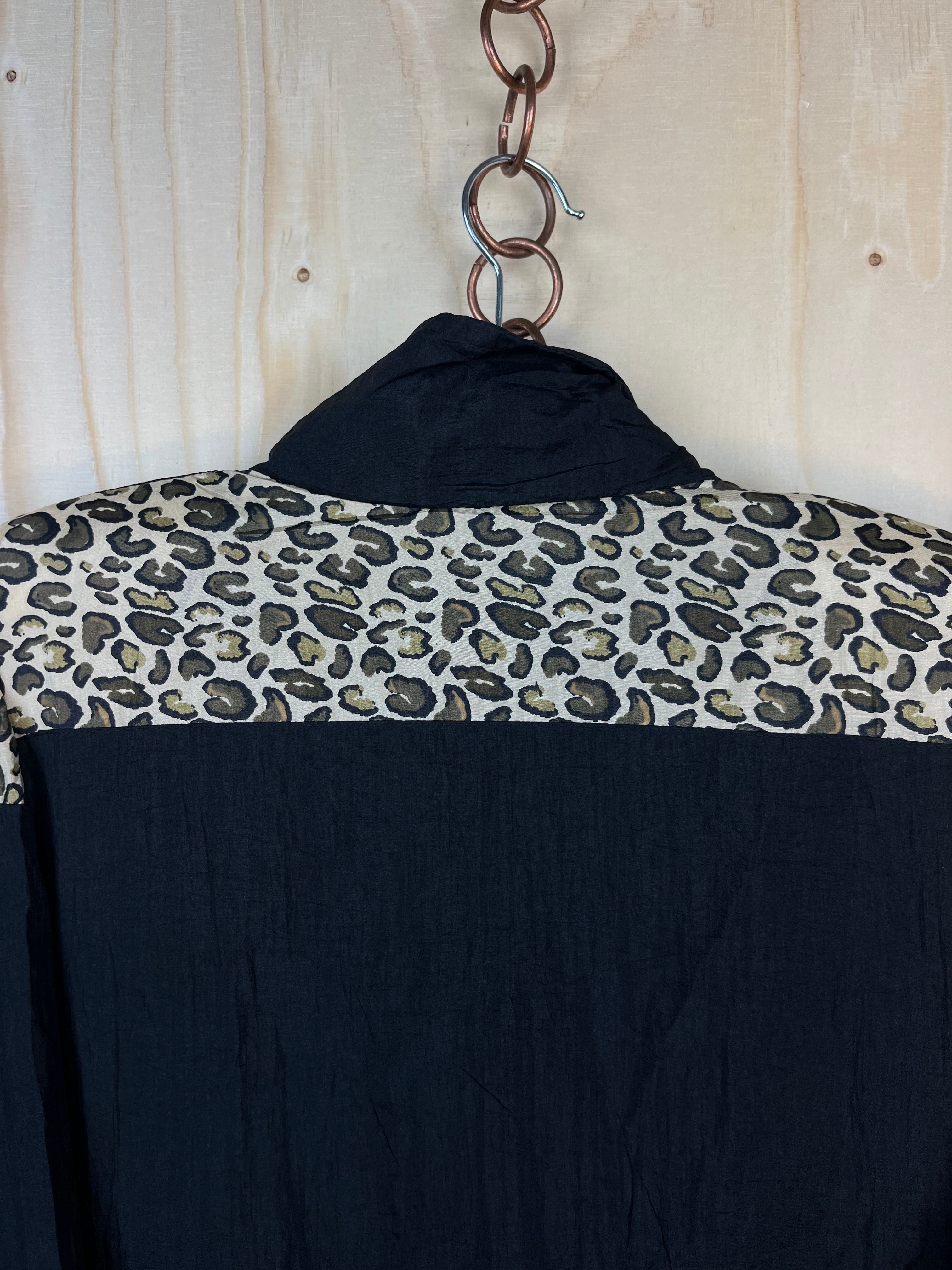 Vintage Leopard Track Jacket 90s