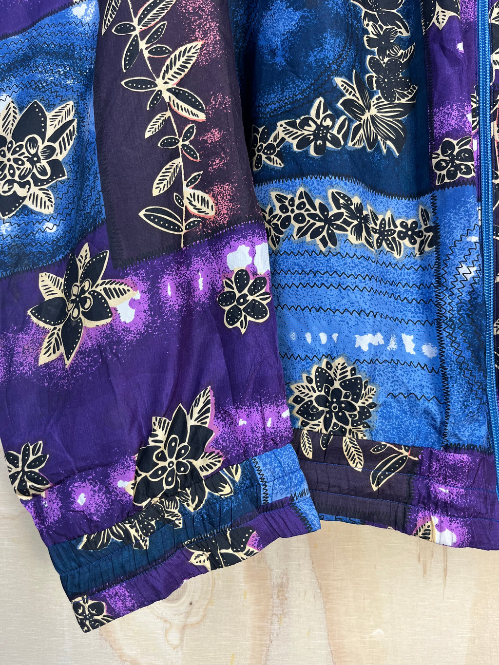 Vintage Silk Patchwork Jacket 90s