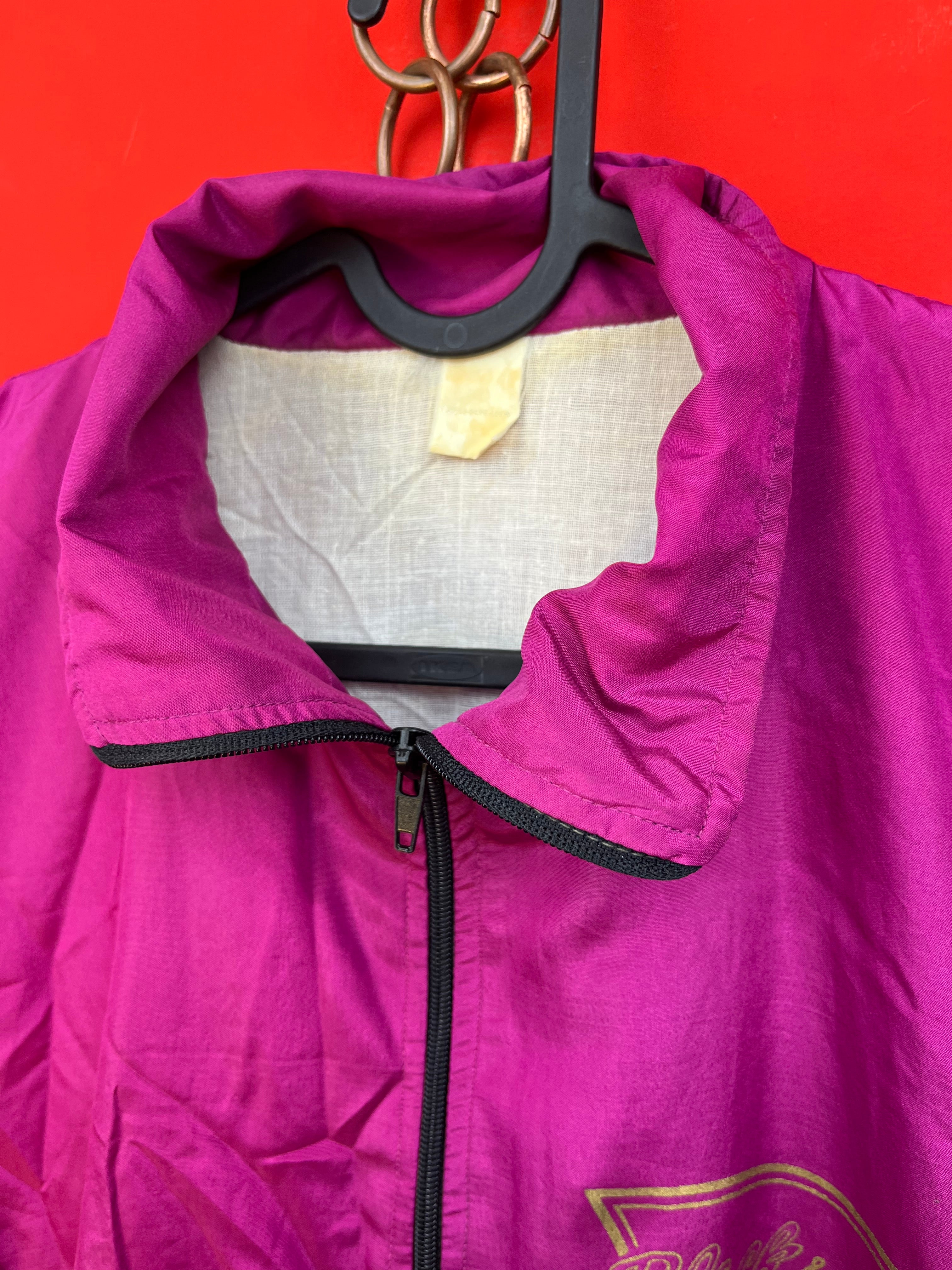 Giacca Vintage Black & White Anni 90 Fucsia Oversize