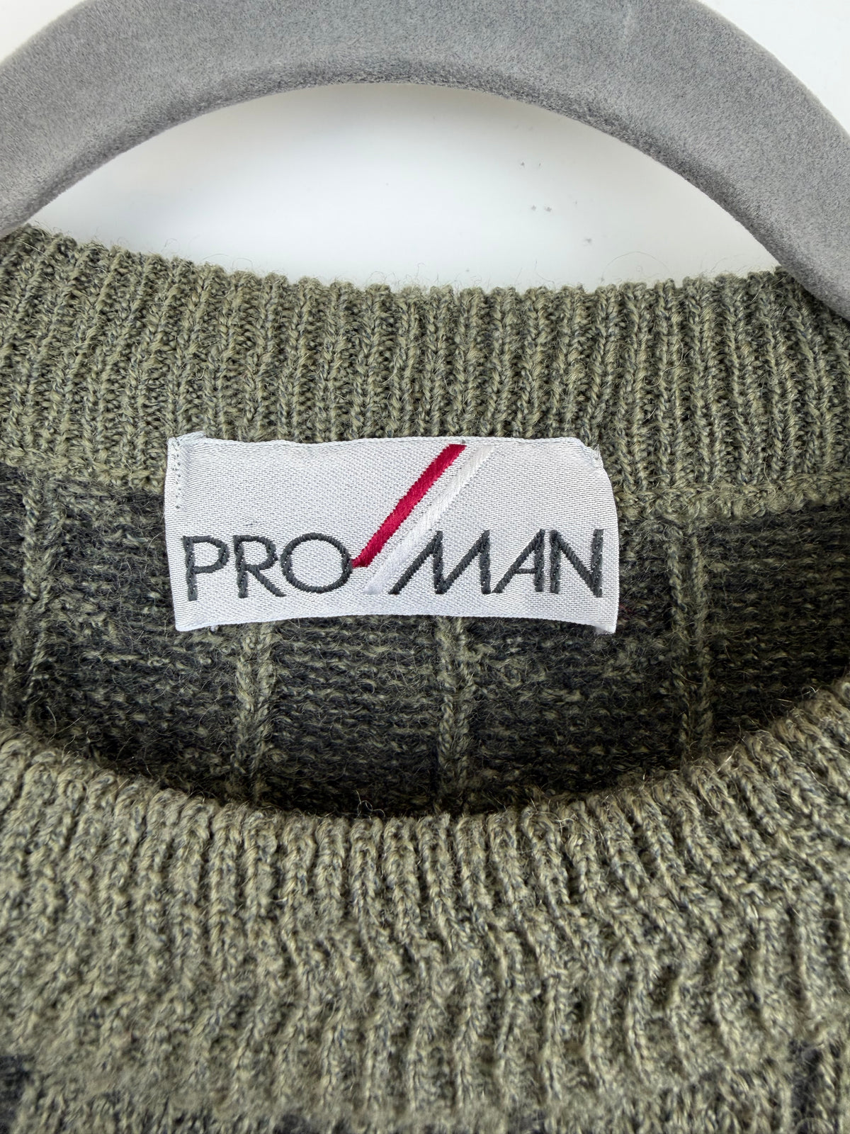 Maglione vintage Pro Man con fantasia geometrica
