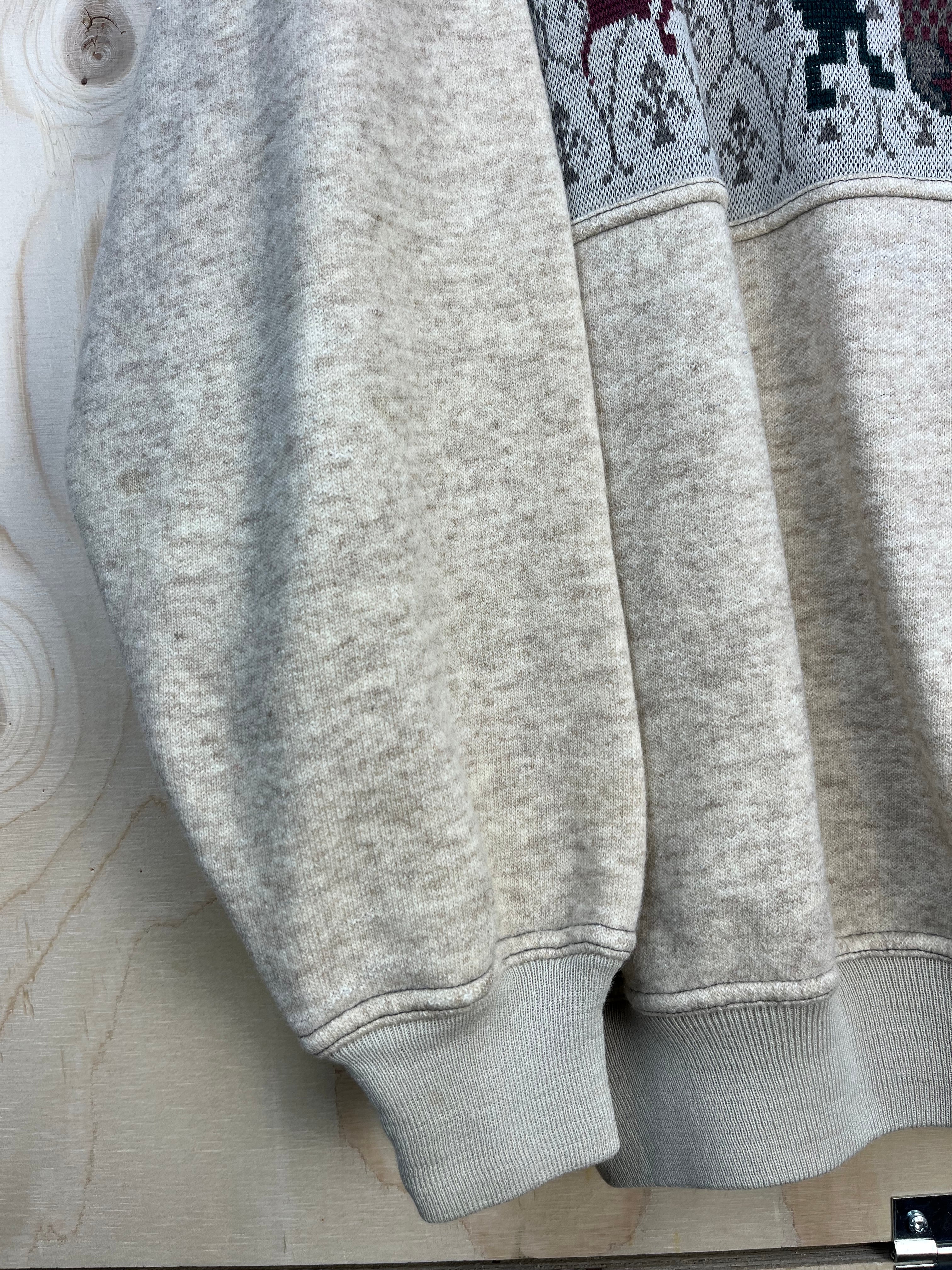 Vintage Il Granchio Lambswool Blend Knit Sweatshirt Crest Made in Italy XL