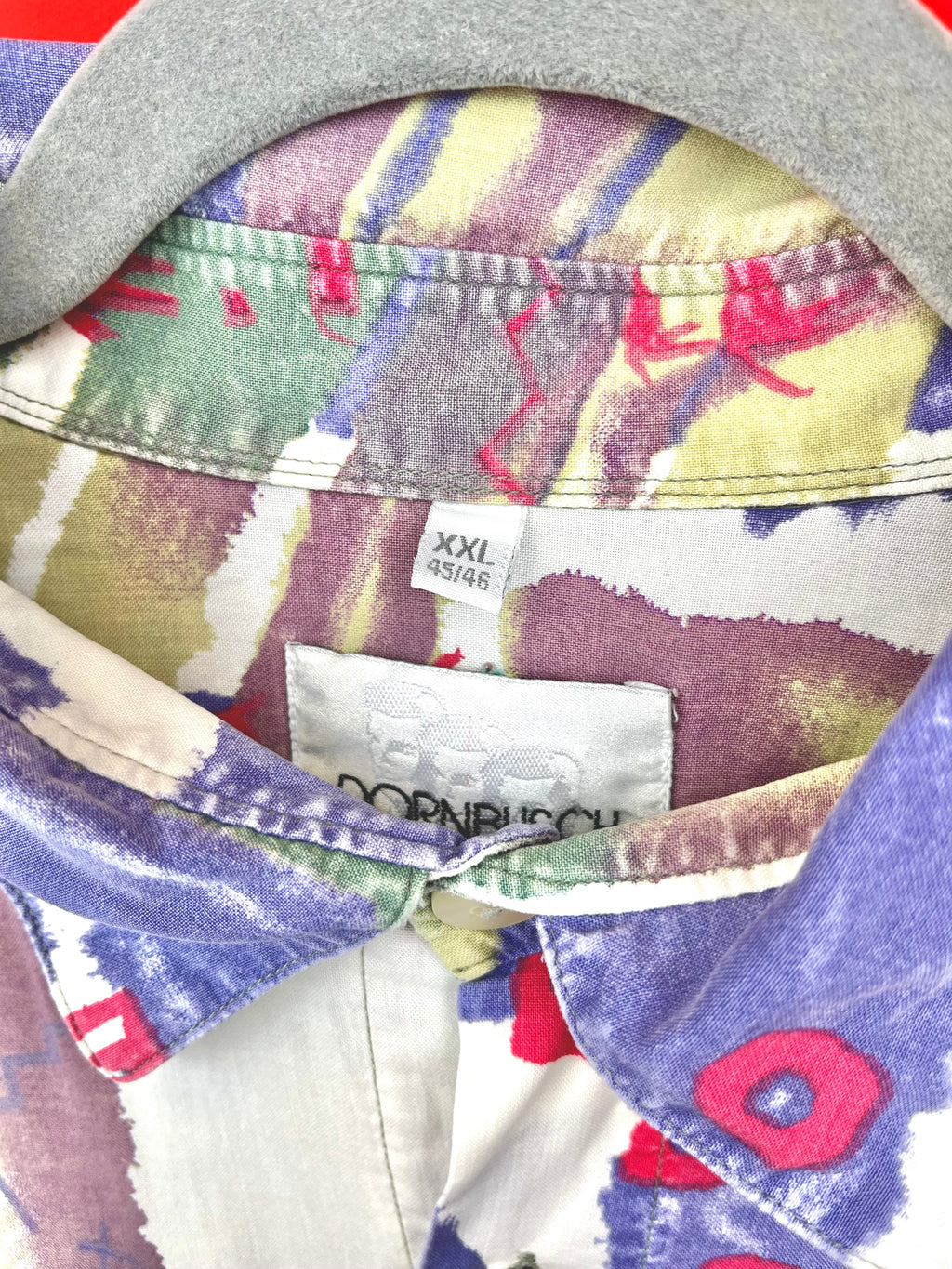 Camicia Vintage Astratta Oversize 90s