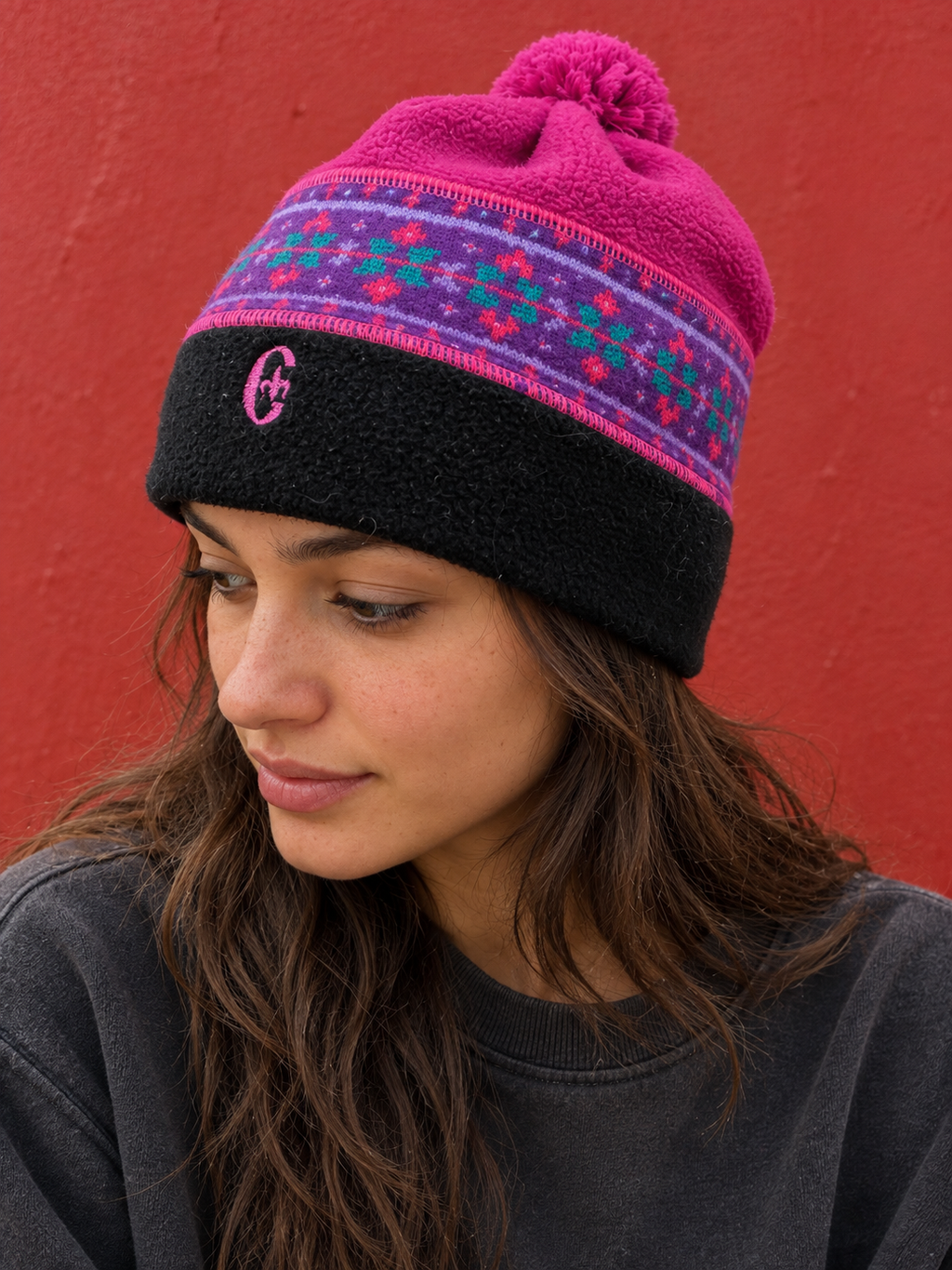 Cappello vintage Conte of Florence – Fucsia ski style